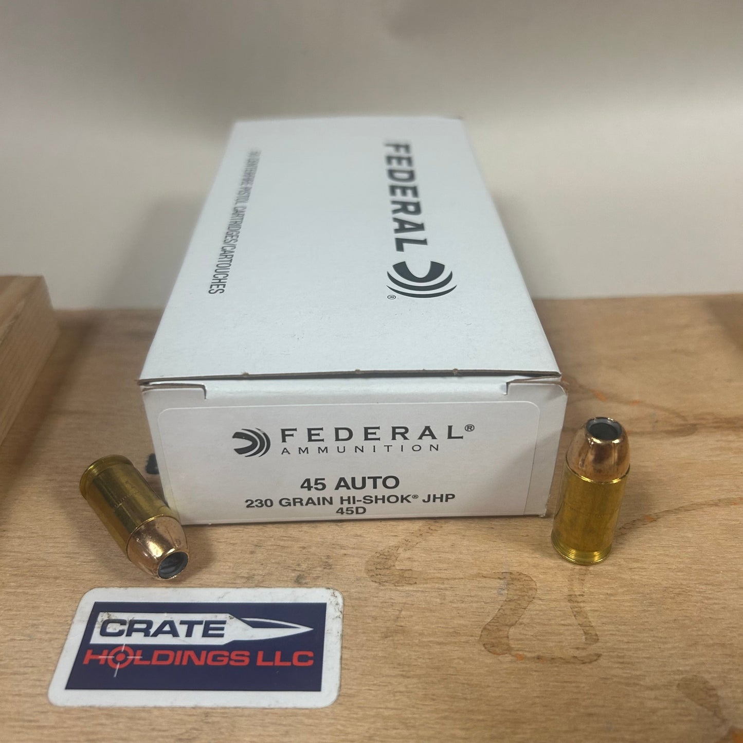 Free Shipping - 500 Rounds Federal Classic Hi-Shok .45 ACP / Auto Ammo 230gr JHP - 45D