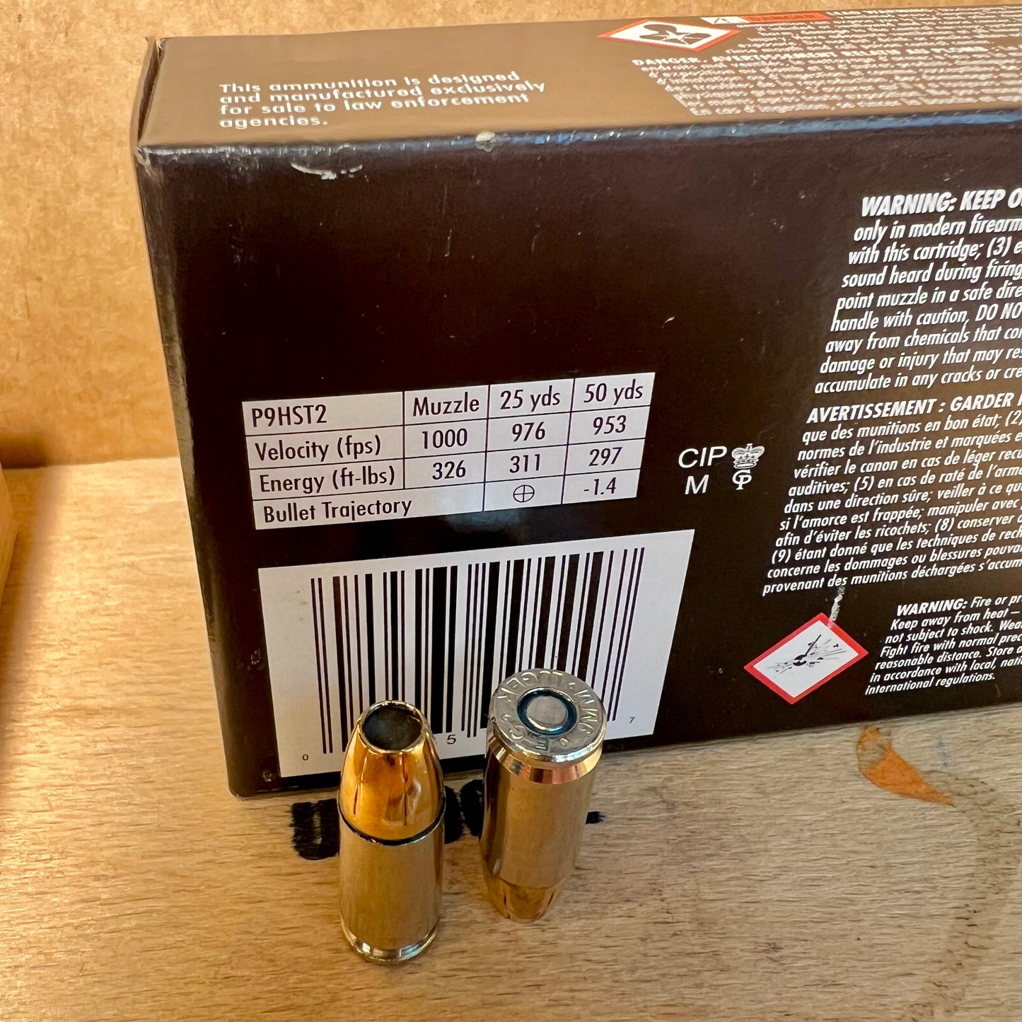 50 Round Box Federal LE HST 9mm Luger Ammo 147gr JHP - P9HST2