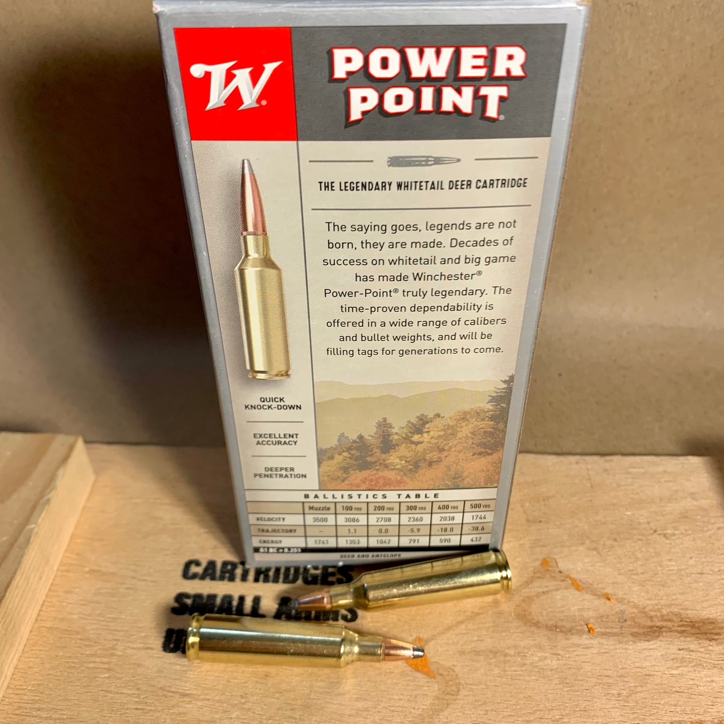 20 Round Box Winchester Super-X Power Point .22-250 Rem. Ammo 64gr Soft Point - X222502