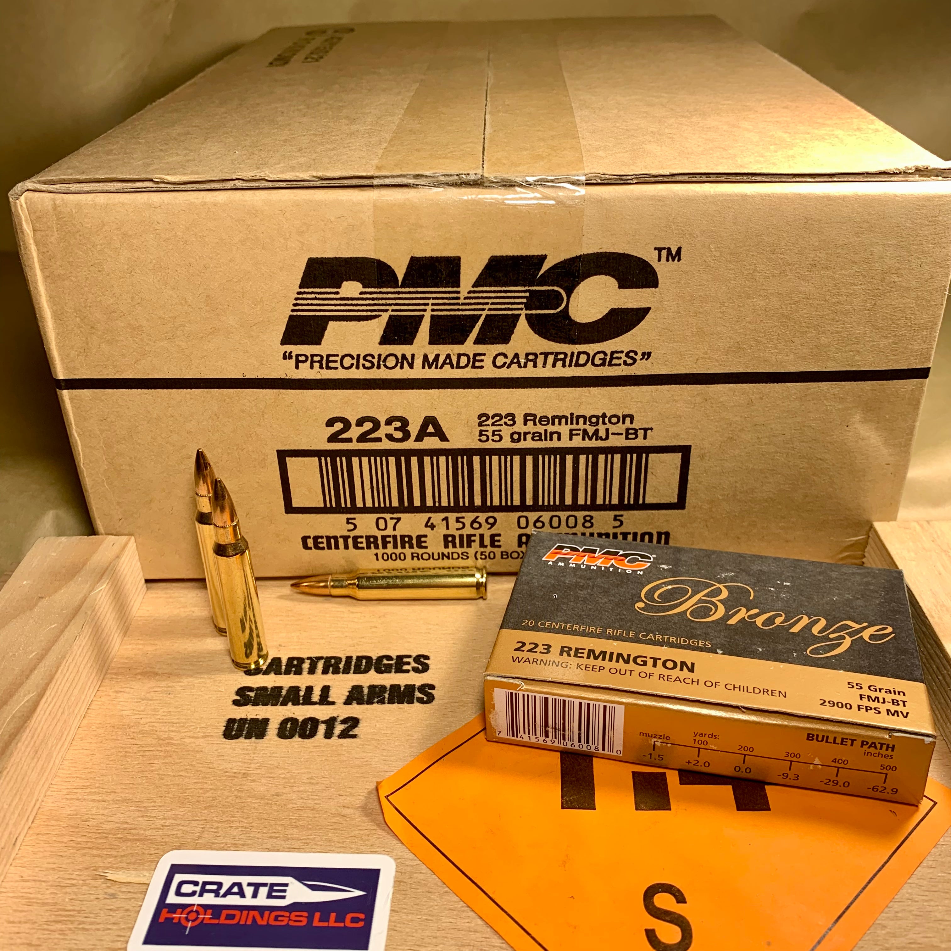 20 Rounds of Bulk .223 Ammo by PMC - 55gr FMJBT