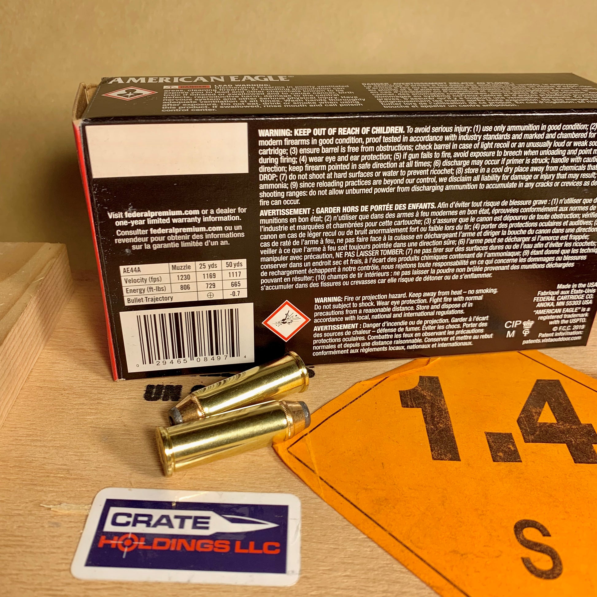 50 Round Box Federal .44 Magnum Ammo 240gr JHP - AE44A