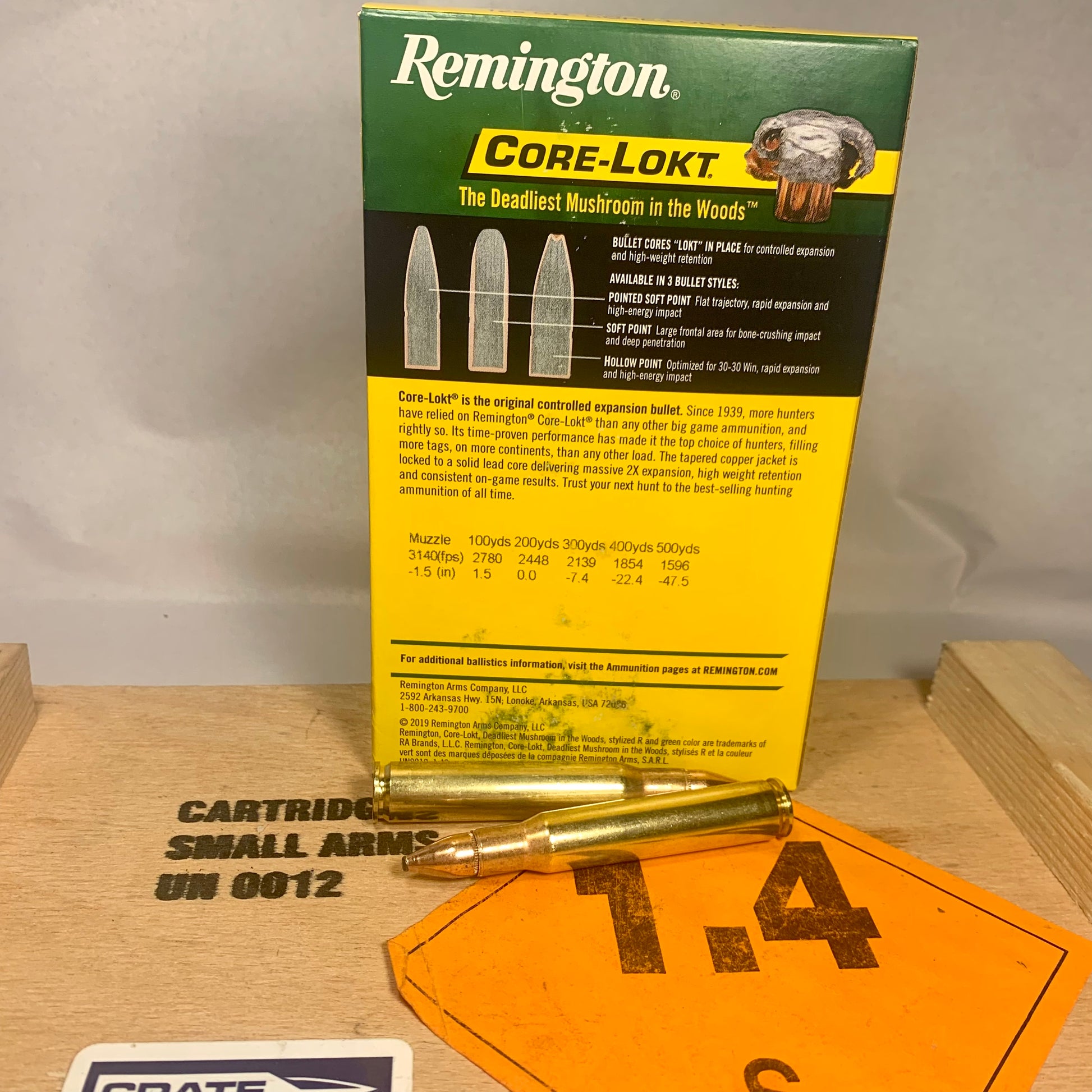 20 Round Box Remington CoreLokt .30-06 Ammo 125gr PSP - 21401
