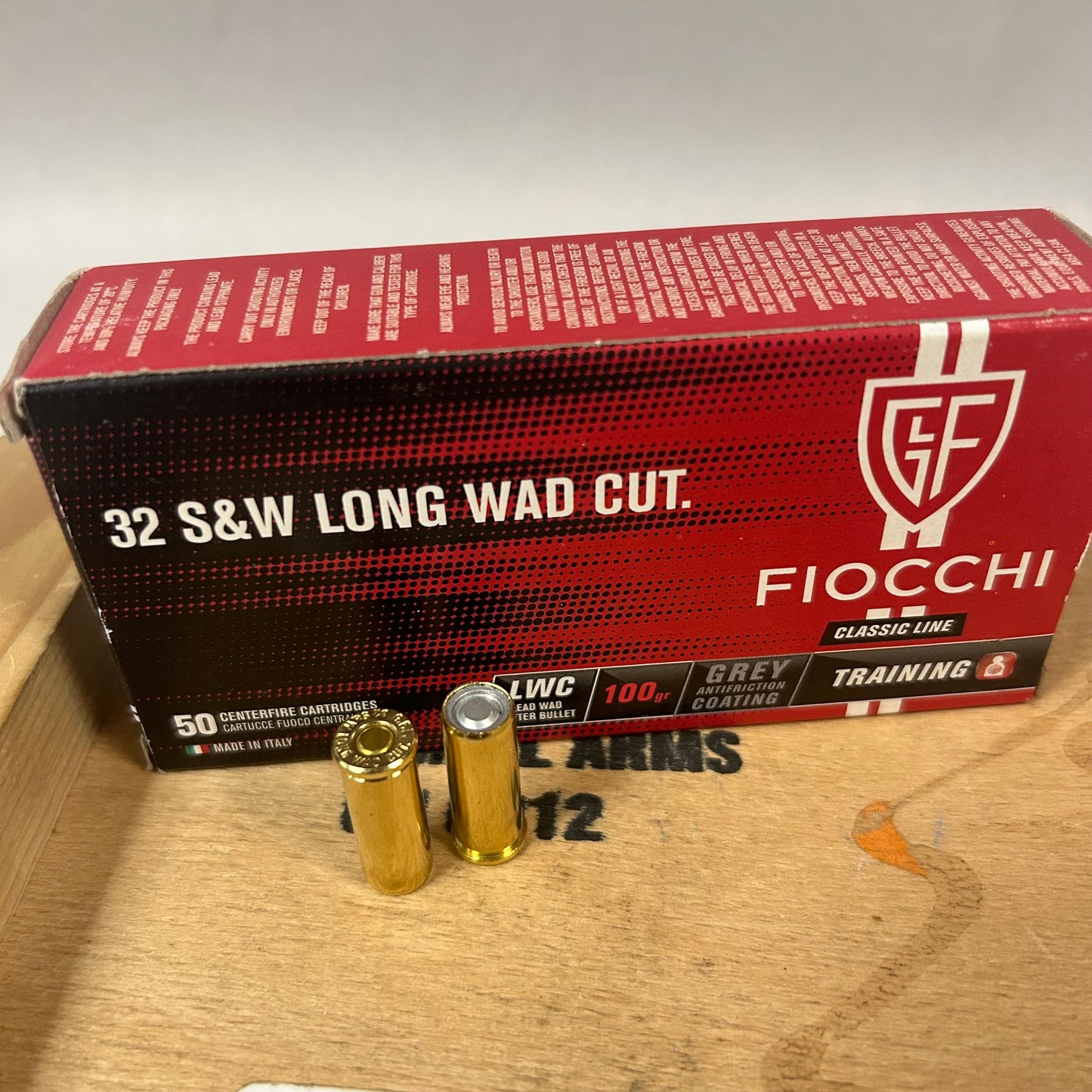 50 Count Box Fiocchi 32 S&W Long Wad Cut 100 gr. - FI32LWC