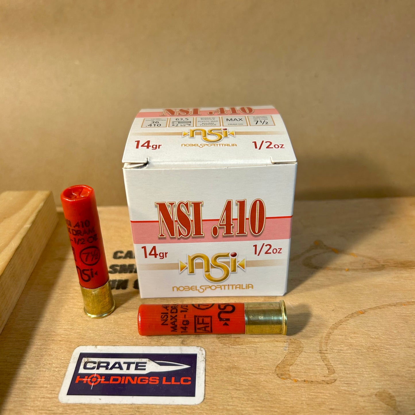 25 Shell Box NSI Noble Sport .410 Ammo 2 1/2” #7.5 1/2oz
