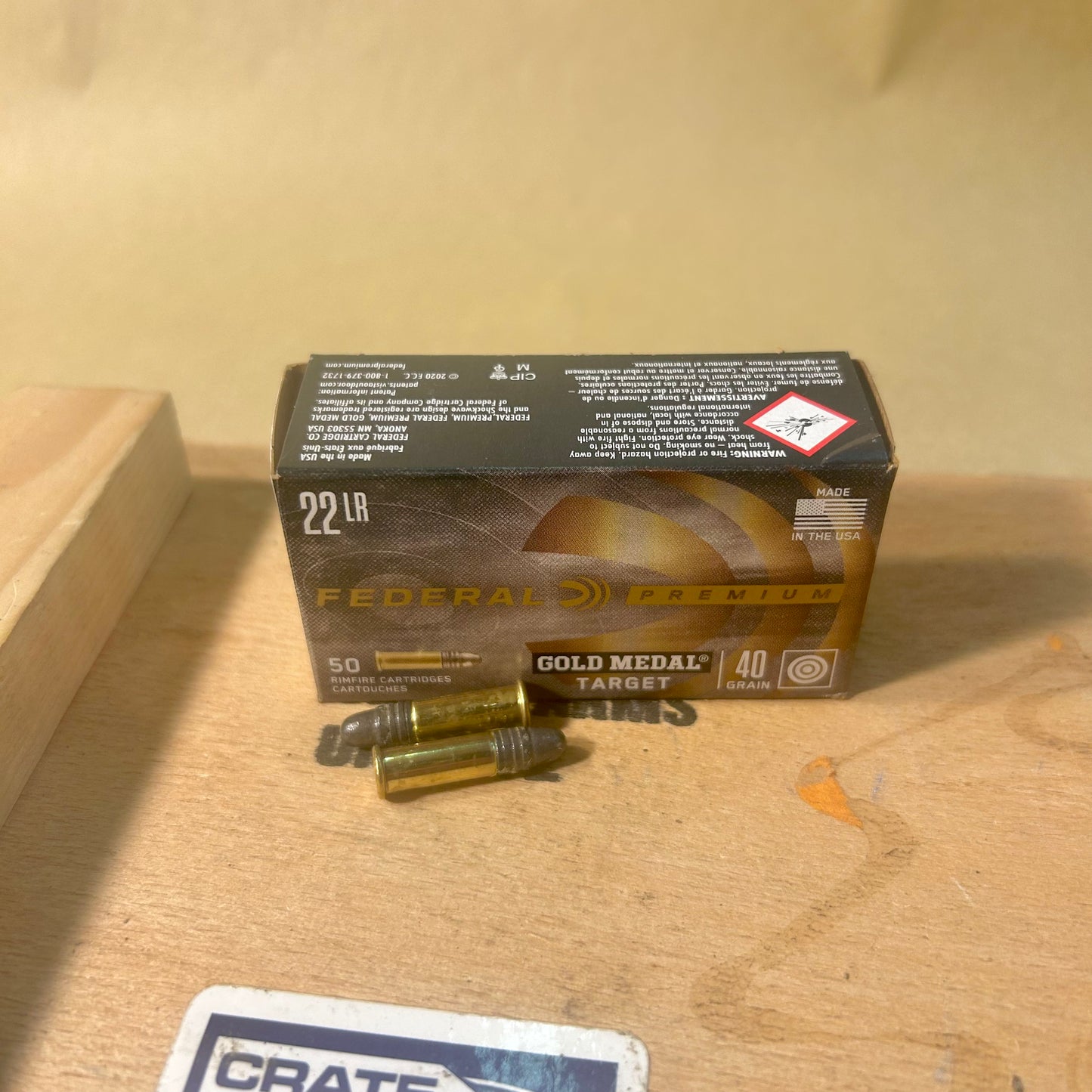 50 Count Box Federal Gold Medal Target .22 LR Ammo 40gr LRN Subsonic - 711B