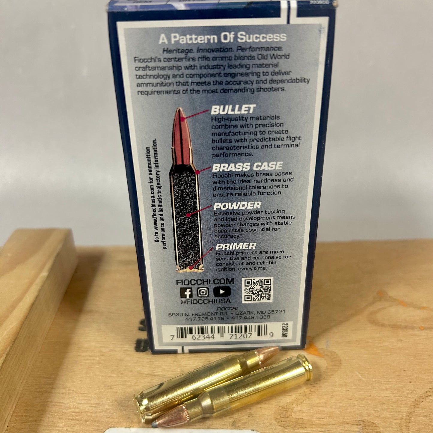 50 Round Box Fiocchi Field Dynamics .223 Remington Ammo 55gr Pointed Soft Point PSP