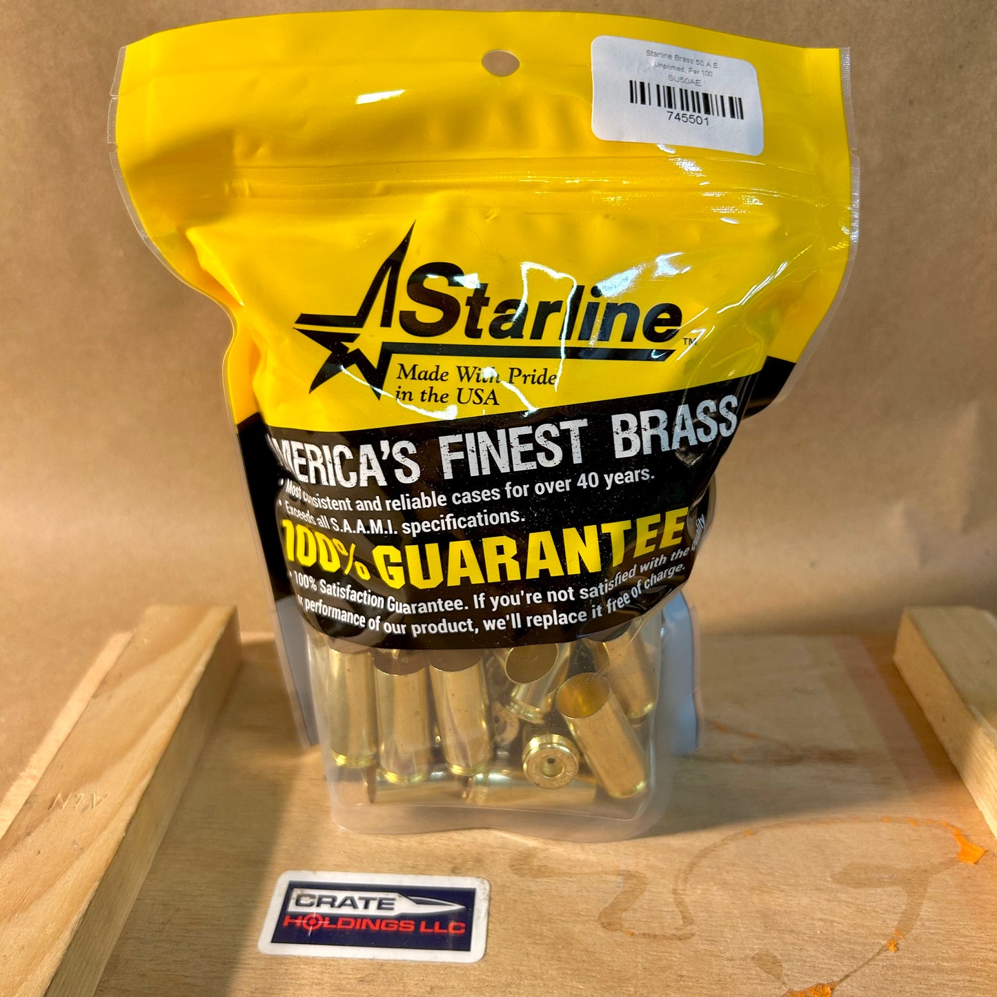 Starline 100ct .50 A.E. Brass New