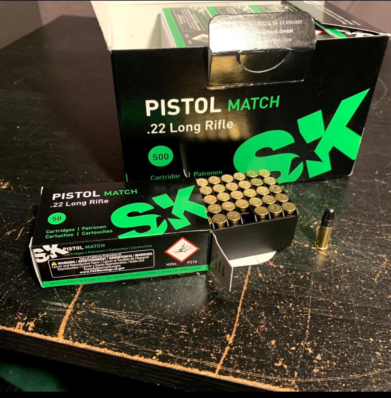500 Round Brick SK Pistol Match .22 LR Ammo 40gr LRN - 420114