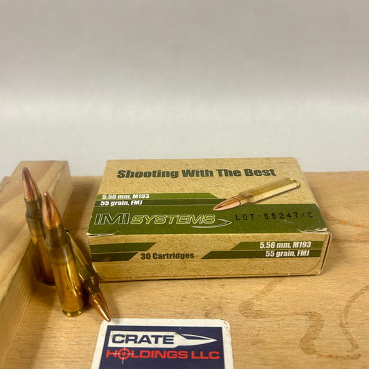 Free Shipping - 990 Rounds of IMI 5.56 NATO Ammo M193 55gr FMJ