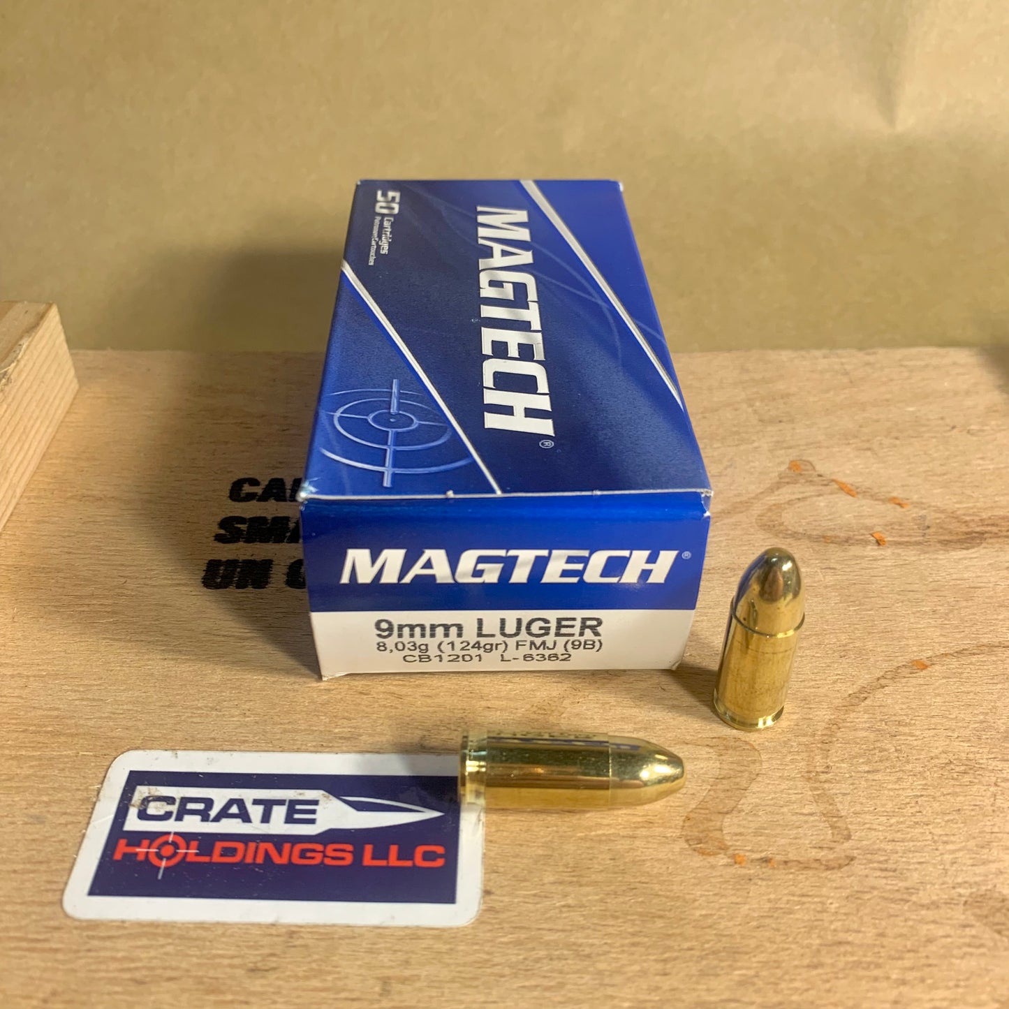 Free Shipping - 1000 Round Case Magtech 9mm Luger Ammo 124gr FMJ - 9B