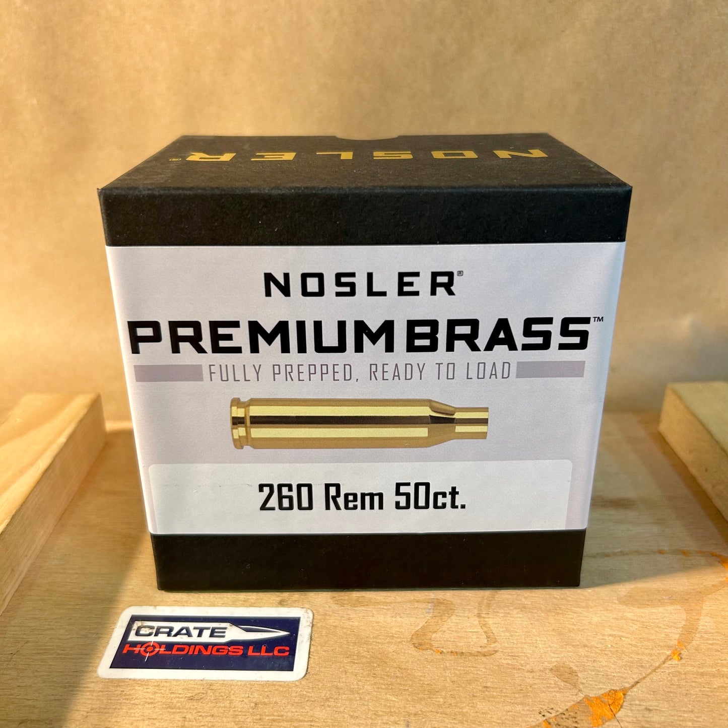 50 Count Box Nosler .260 Rem. Brass Casings - Prepped & Ready to Load - New