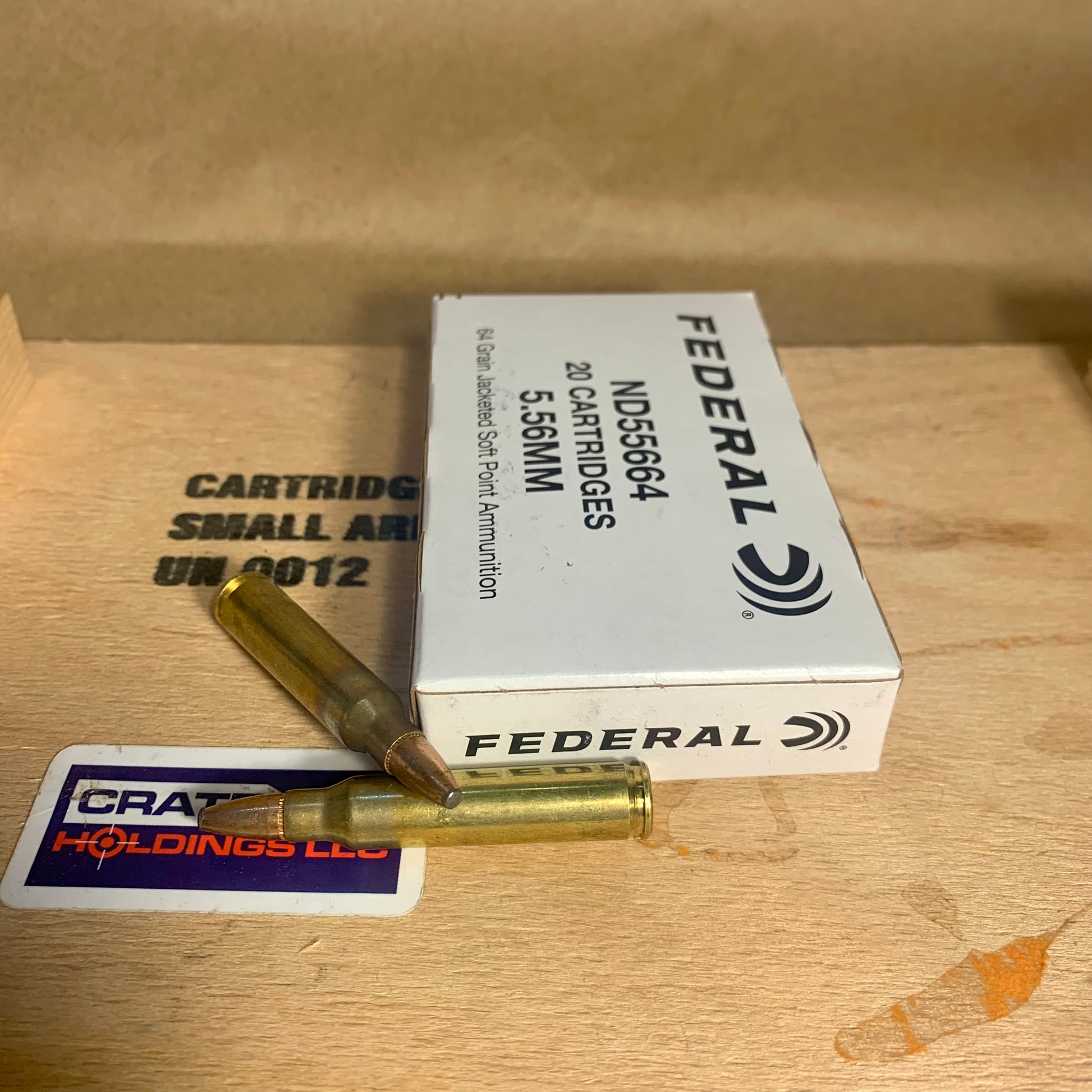 20 Round Box Federal 5.56 NATO Ammo 64gr Jacketed Soft Point - ND55664