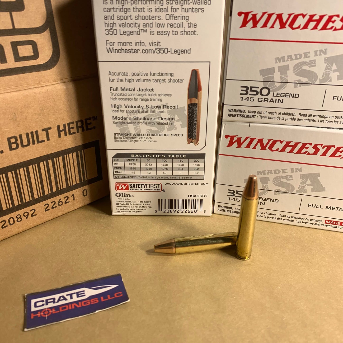 200 Round Case Winchester 350 Legend Ammo 145gr FMJ - USA3501