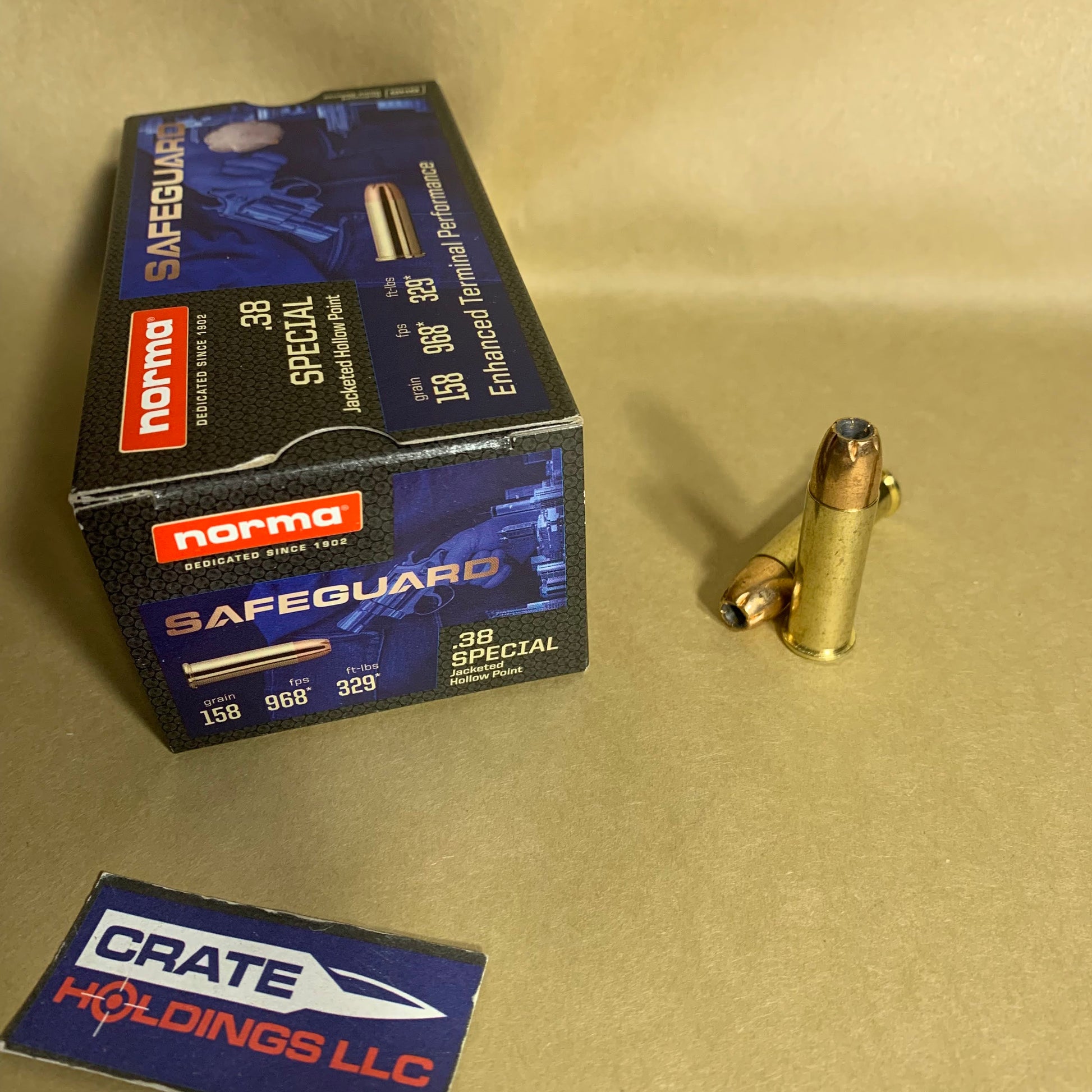 50 Rounds Norma Safeguard .38 Special Ammo 158gr JHP