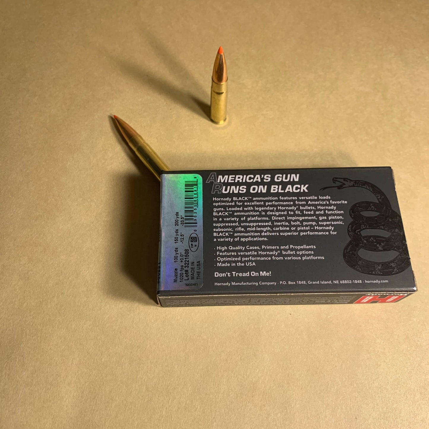 20 Rounds Hornady Black .300 AAC Blackout Ammo 208gr A-MAX Subsonic