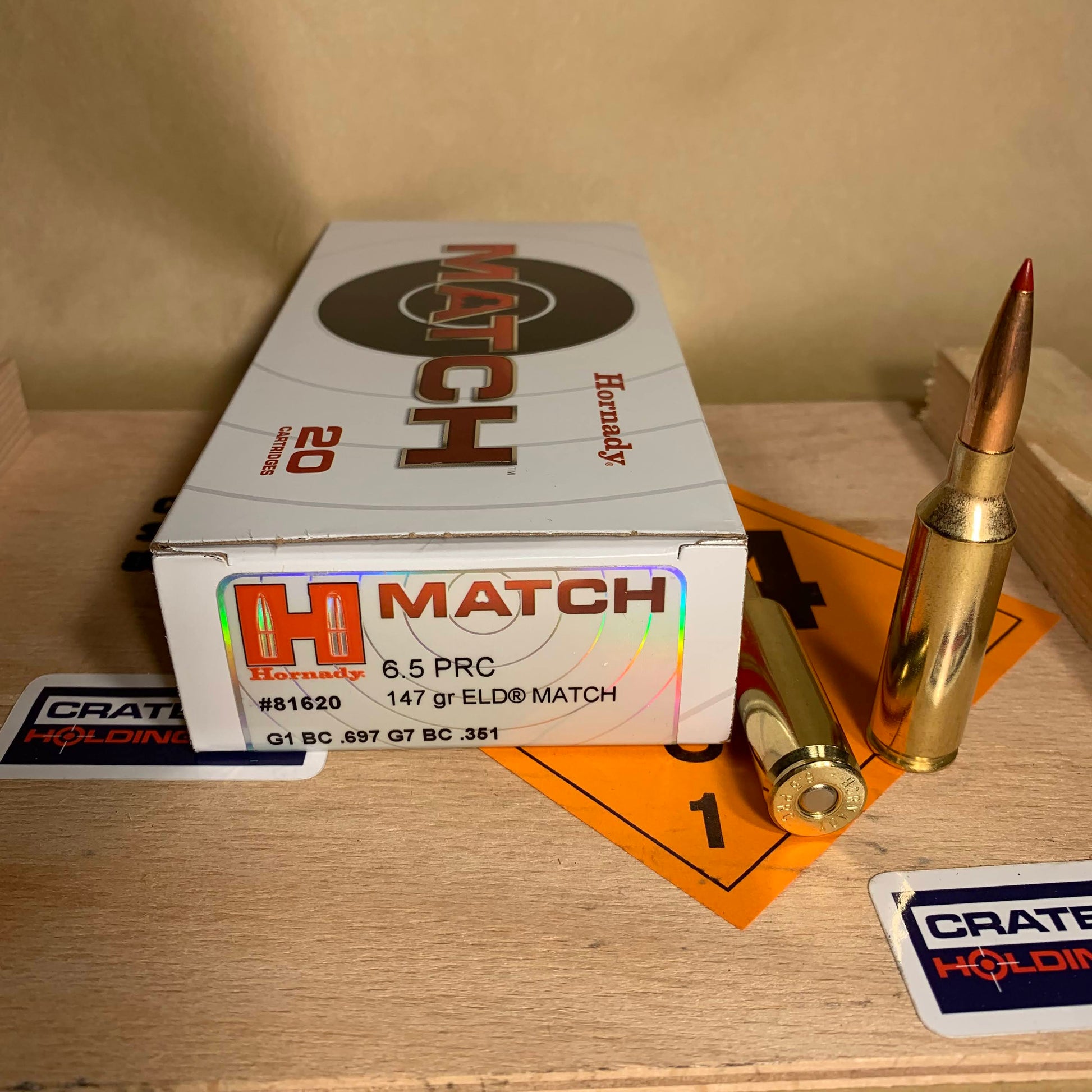 20 Round Box Hornady 6.5 PRC Ammo 147gr ELD Match - 81620