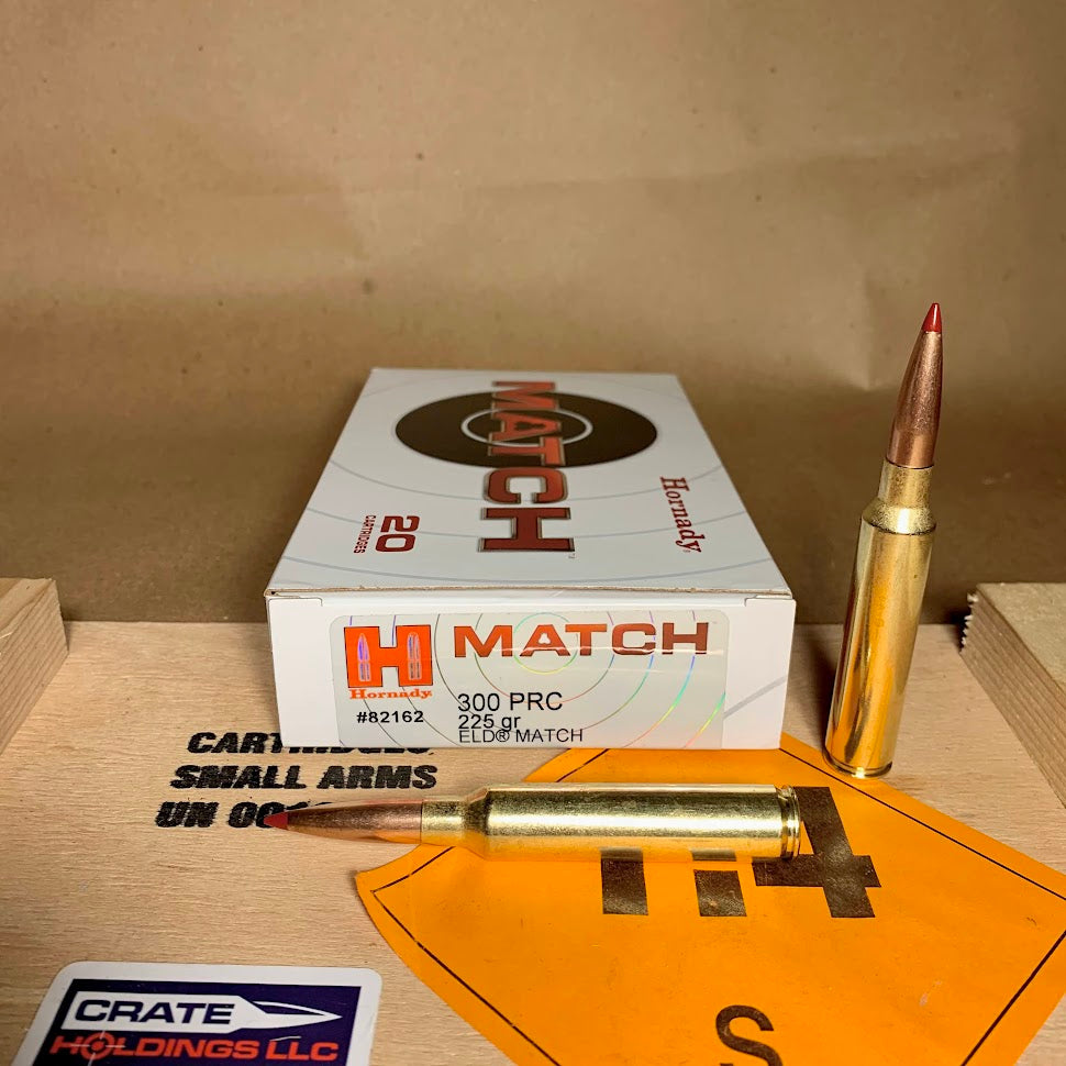 20 Round Box Hornady .300 PRC Ammo 225gr ELD Match - 82162