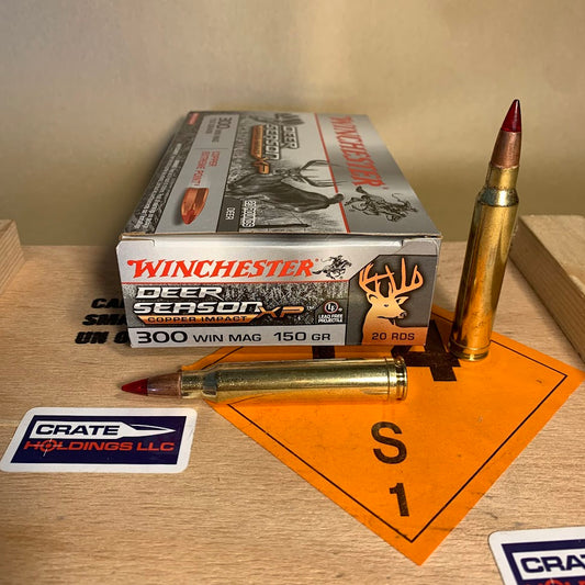 20 Round Box Winchester Deer Season XP Copper Impact .300 Win. Mag. Ammo 150gr Lead Free - X300DSLF