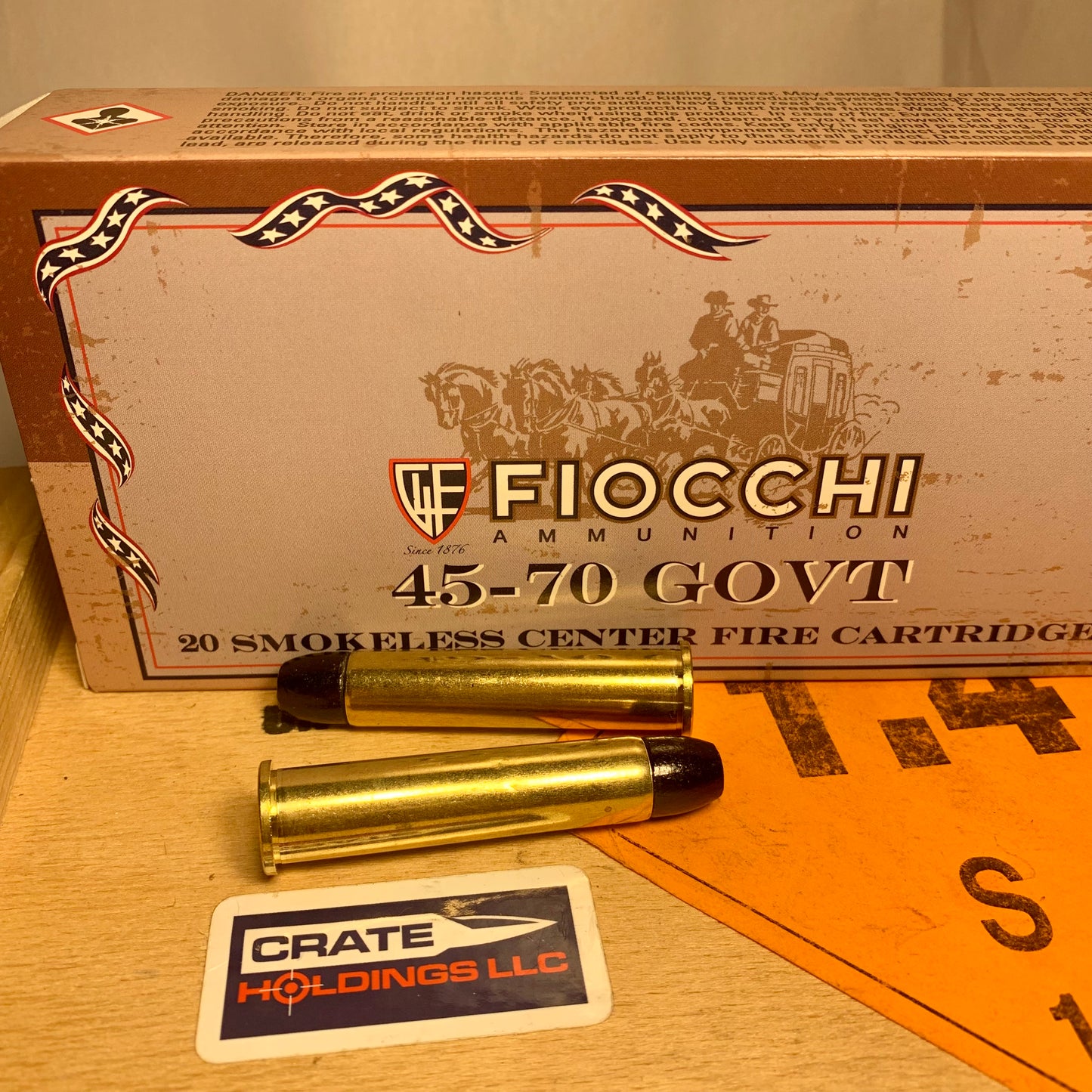 20 Count Box Fiocchi .45-70 GOVT Ammo 405gr LRN FP Cowboy Load - 4570A
