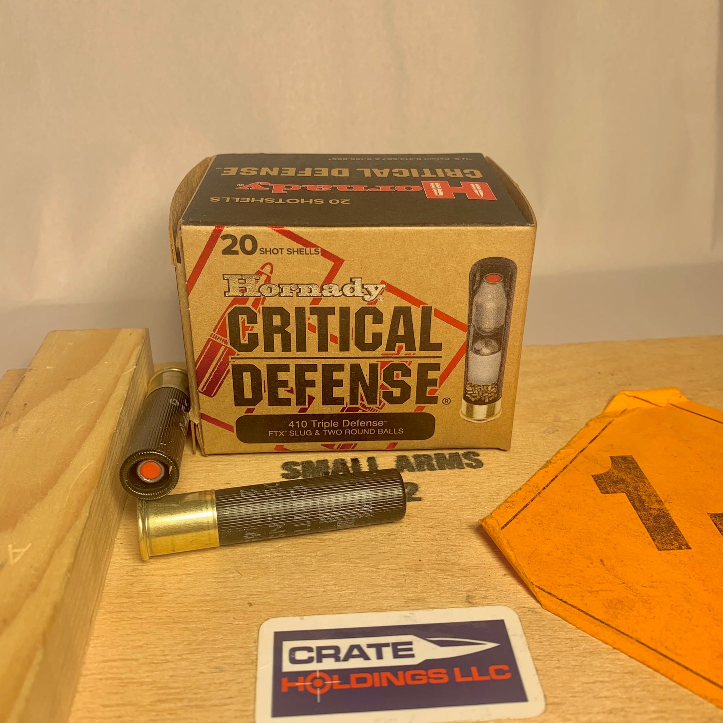 20 Count Box Hornady Critical Defense 410 Gauge Ammo 2 1/2 Inch FTX Slug & Two Balls - 86238