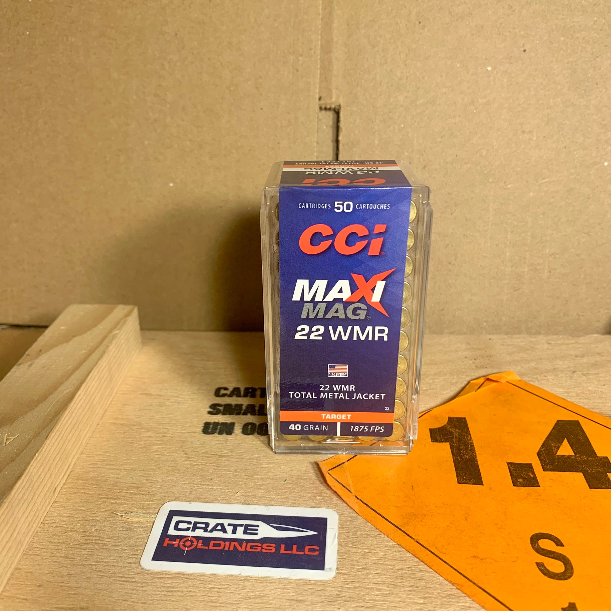 50 Count Box CCI Maxi-Mag .22 Mag. / WMR Ammo 40gr TMJ - CC0023