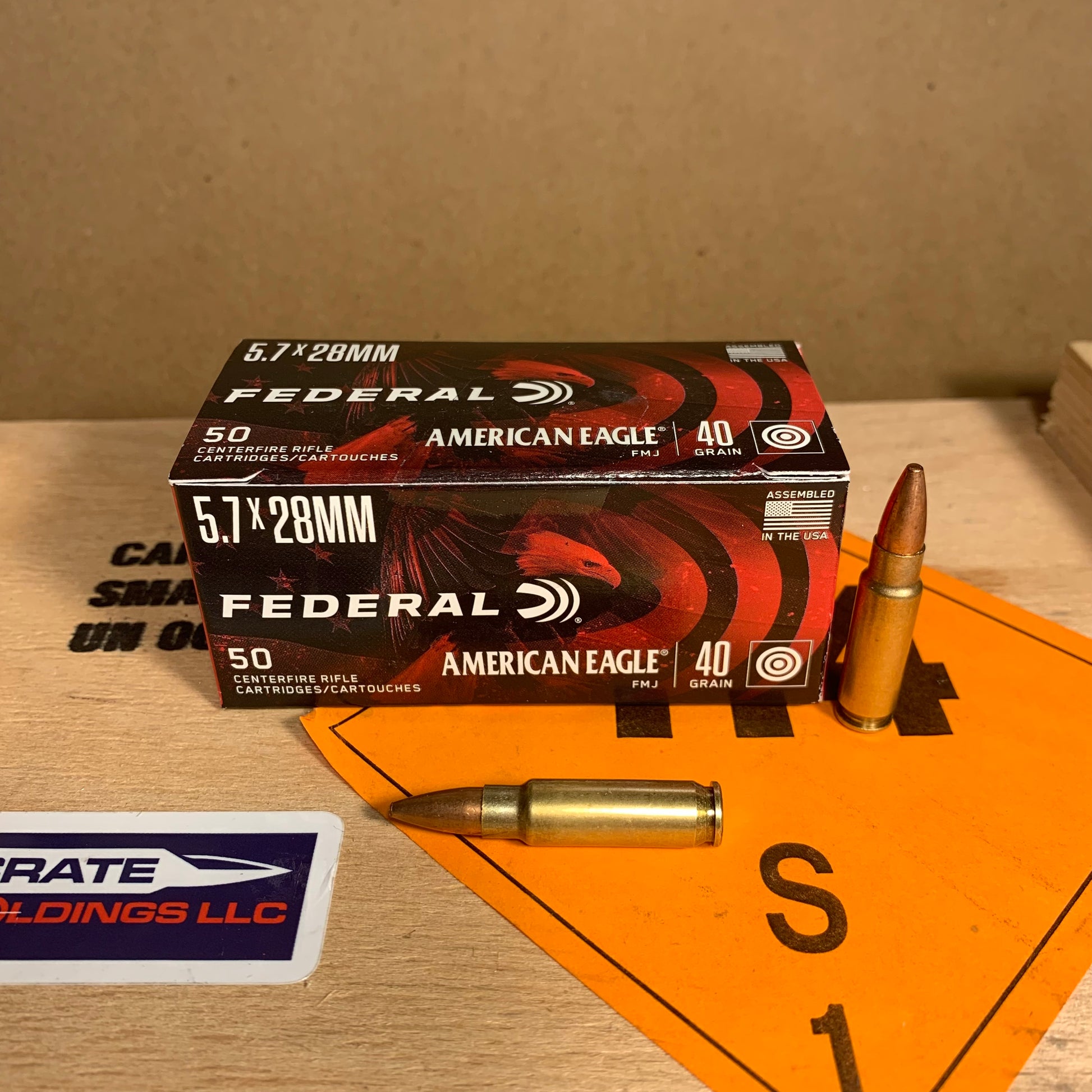 50 Round Box Federal American Eagle 5.7x28 Ammo 40gr FMJ - AE5728A
