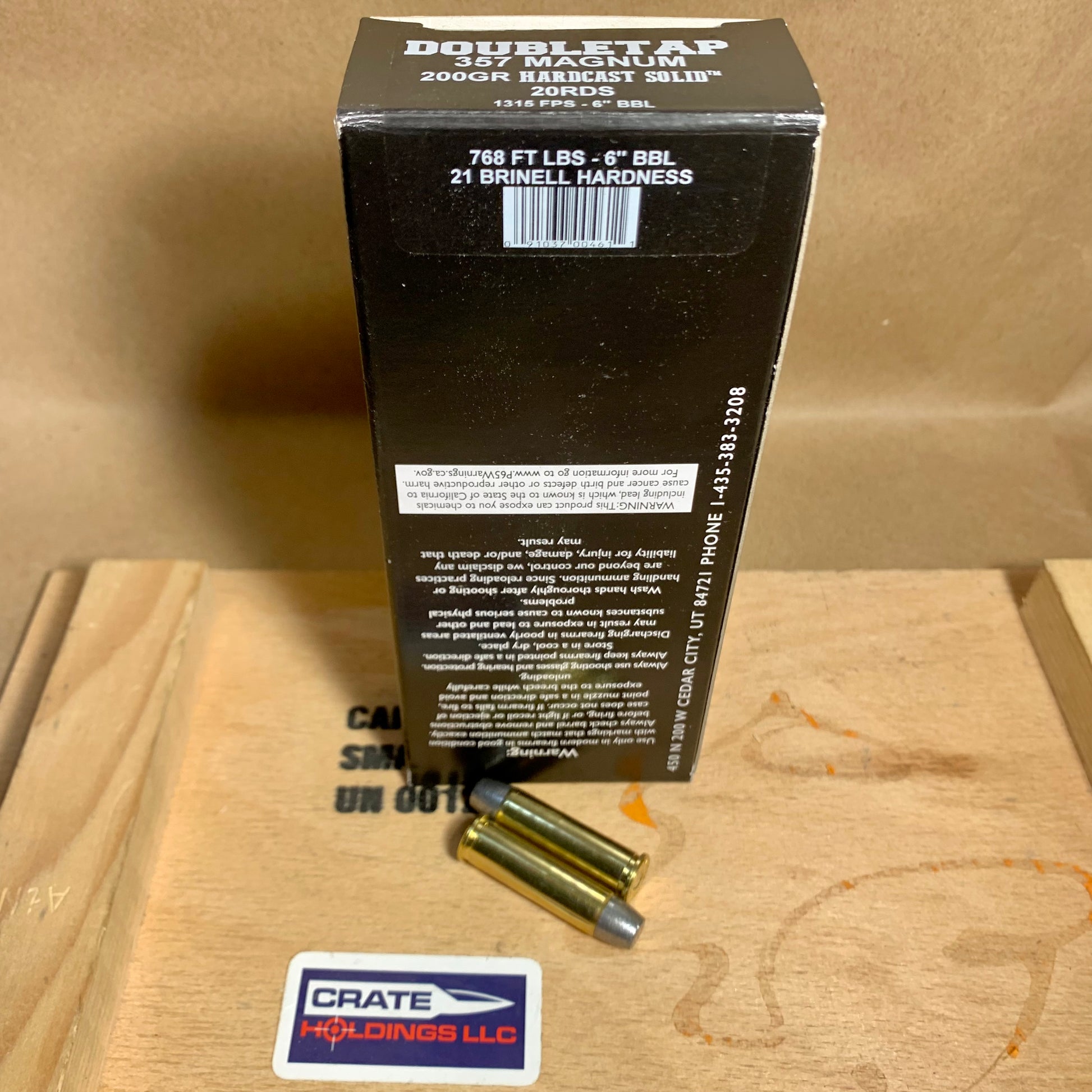20 Round Box DoubleTap .357 Magnum Ammo 200gr Hardcast Solid - DT357200