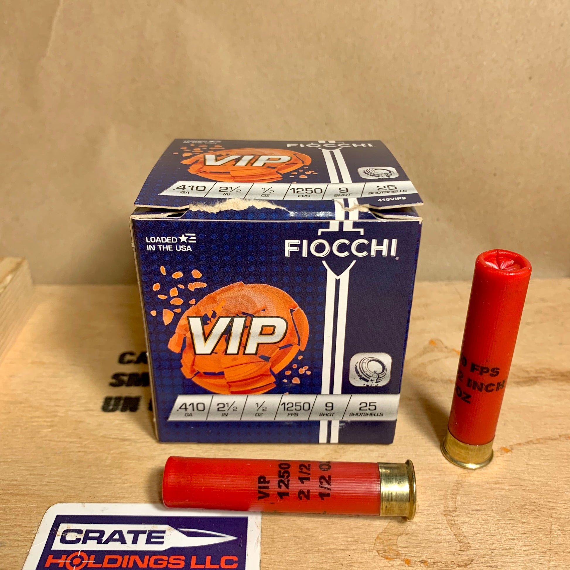 25 Count Box Fiocchi .410 Bore Ammo 2 1/2” #9 Shot - 410VIP9
