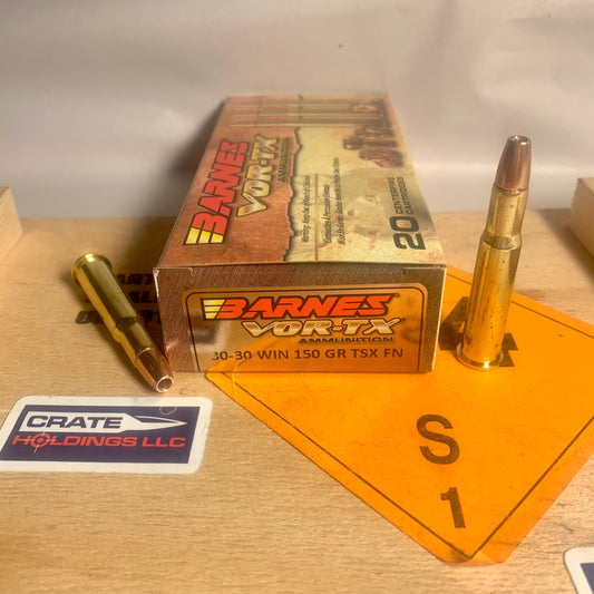 20 Count Box Barnes VOR-TX .30-30 Win. Ammo 150gr TSX - BB30301