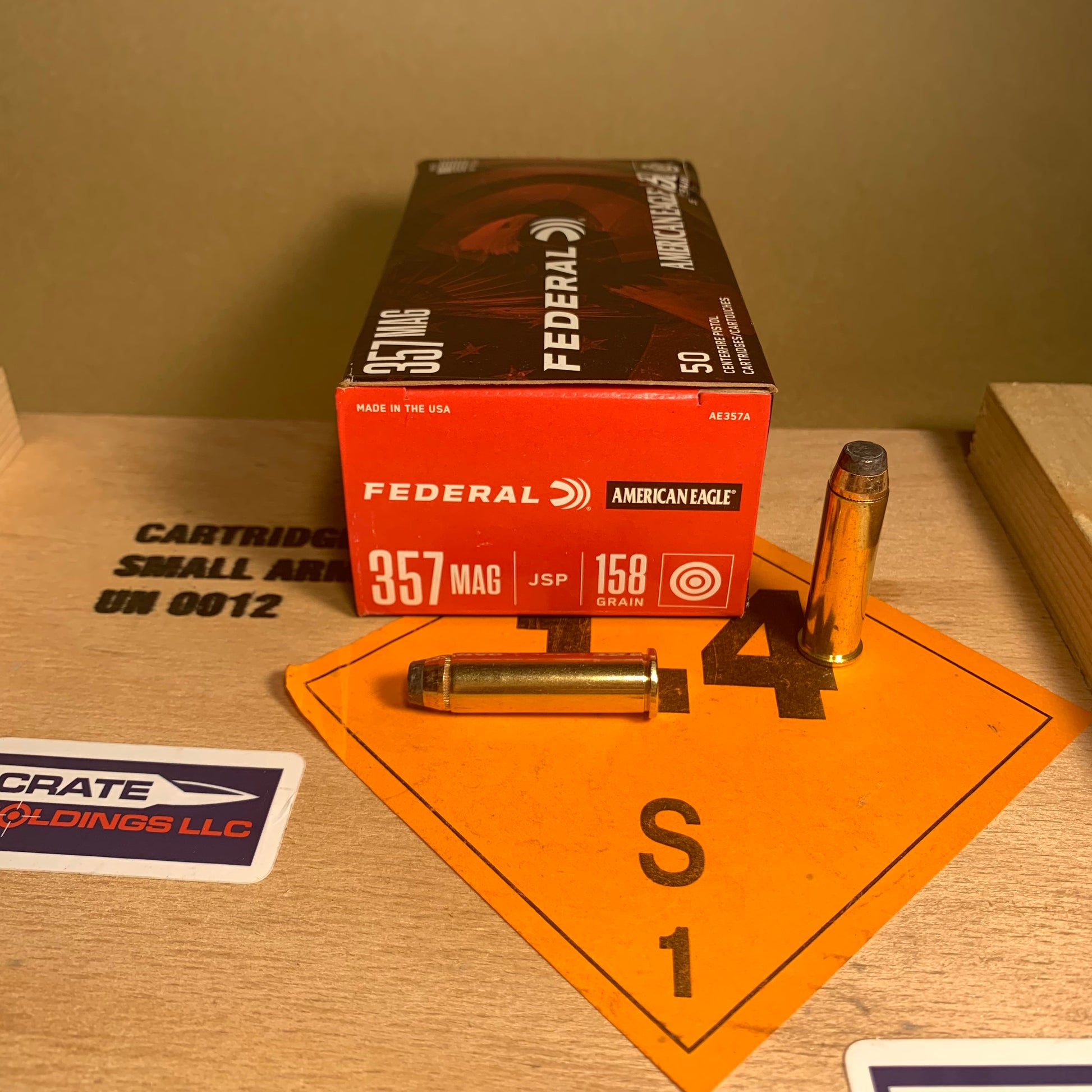 50 Round Box Federal .357 Magnum Ammo 158gr JSP - AE357A