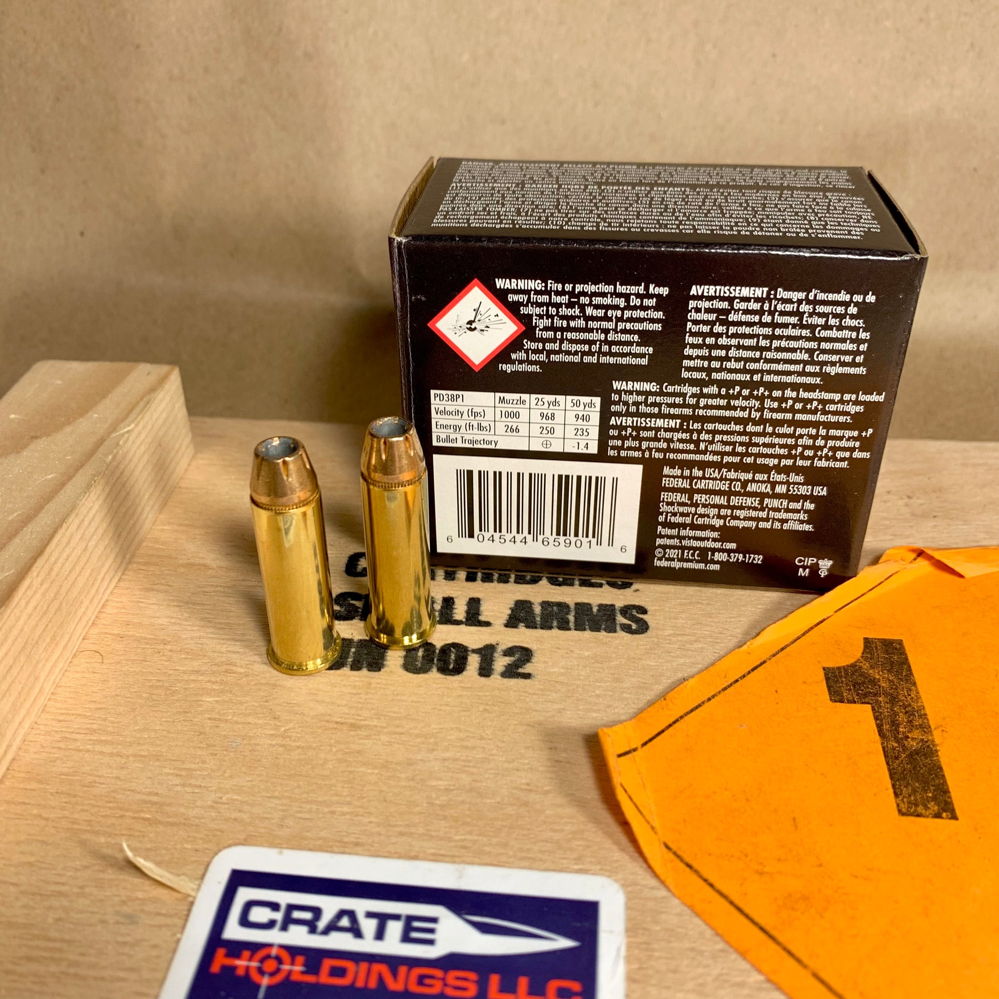 20 Round Box Federal Punch .38 Special +P Ammo 120gr JHP - PD38P1