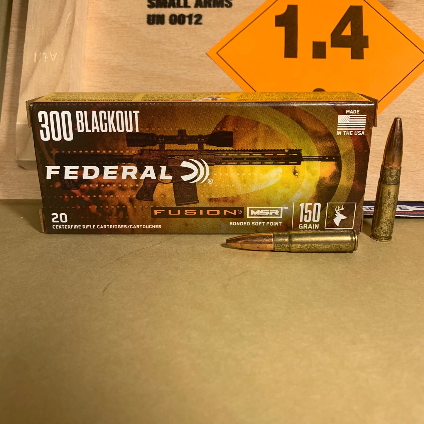 20 Rounds Federal Fusion MSR .300 AAC Blackout Ammo 150gr BSP - F300BMSR2