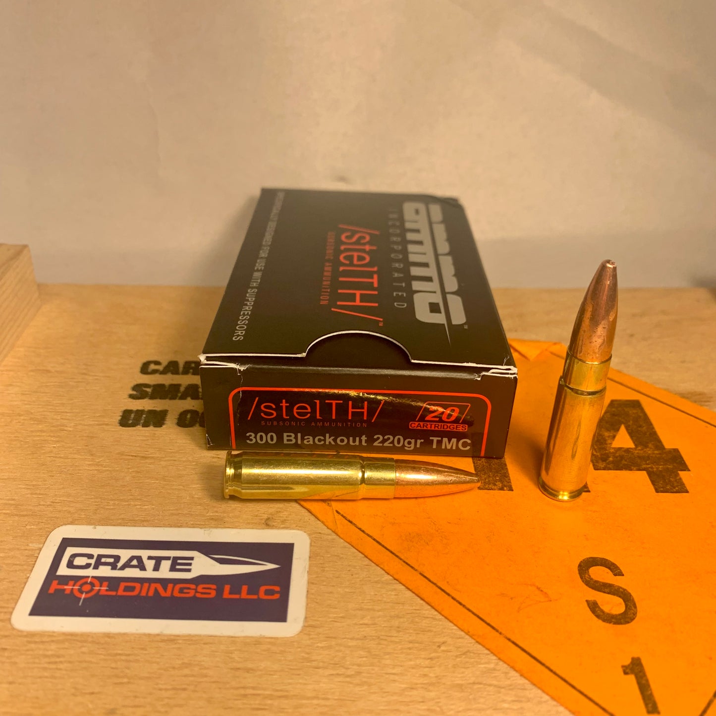 20 Round Box of Ammo Inc. STELTH .300 AAC Blackout Ammo 220gr TMC - Subsonic