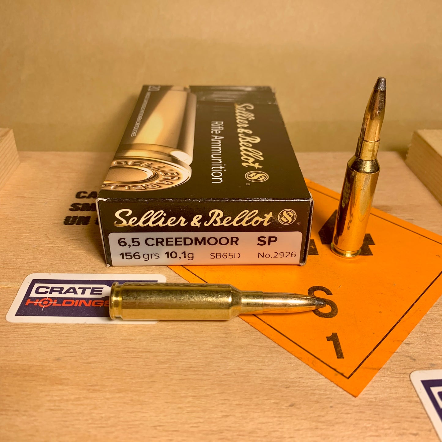 20 Count Box Sellier & Bellot 6.5 Creedmoor Ammo 156gr SP