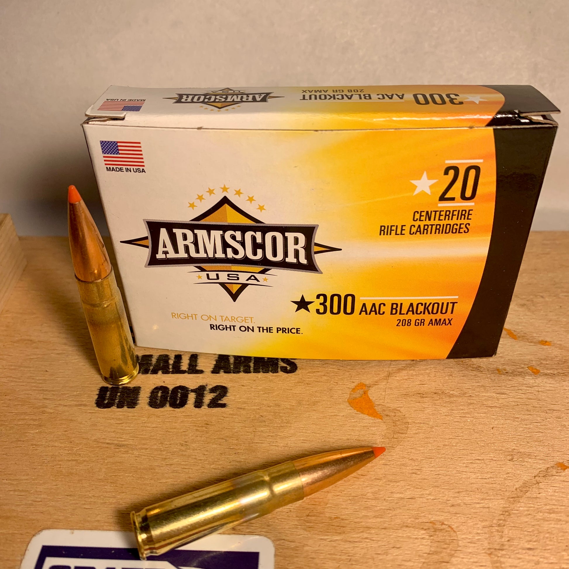 20 Round Box Armscor .300 AAC Blackout Ammo 208gr A-MAX - Subsonic