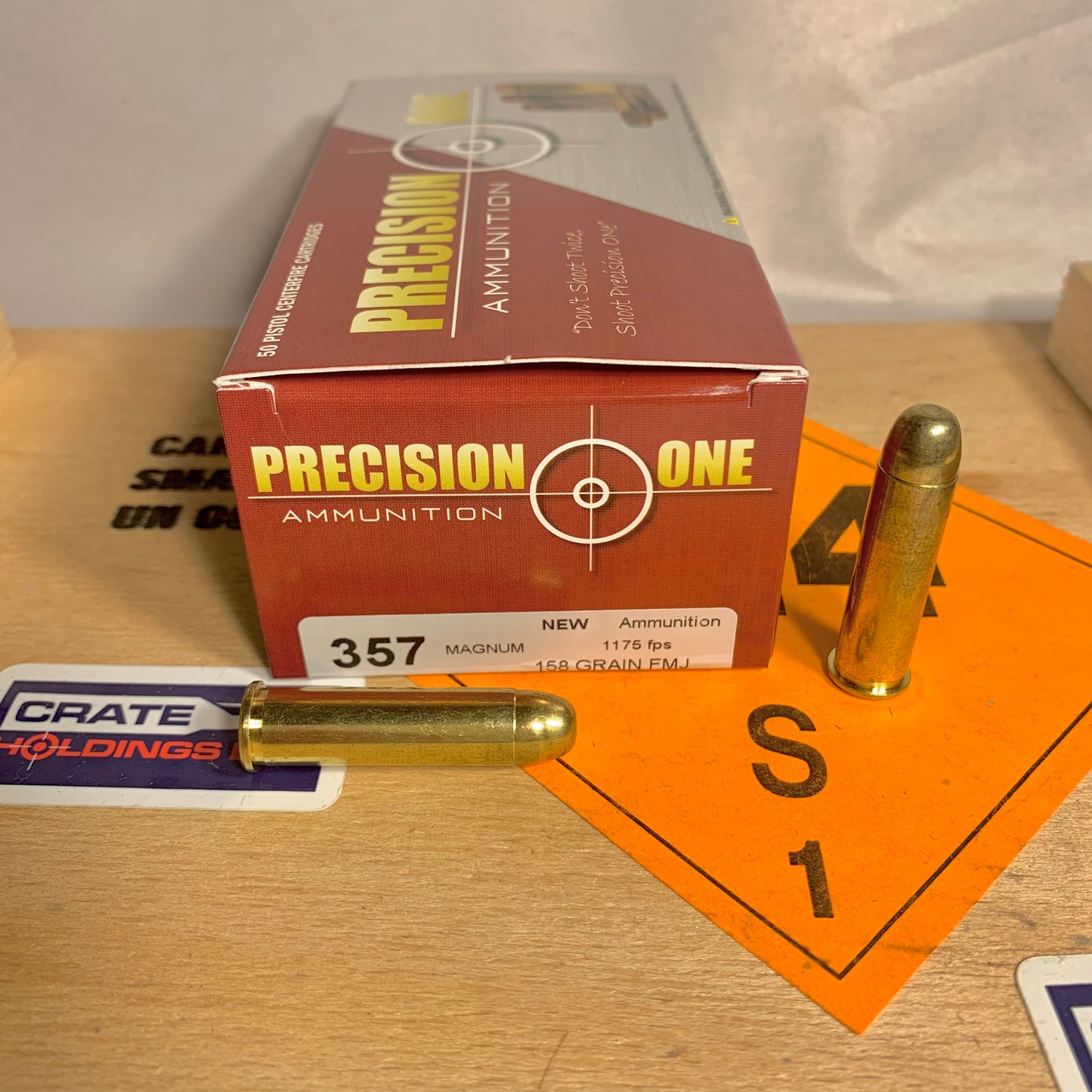 50 Round Box Precision One NEW .357 Magnum Ammo 158gr FMJ