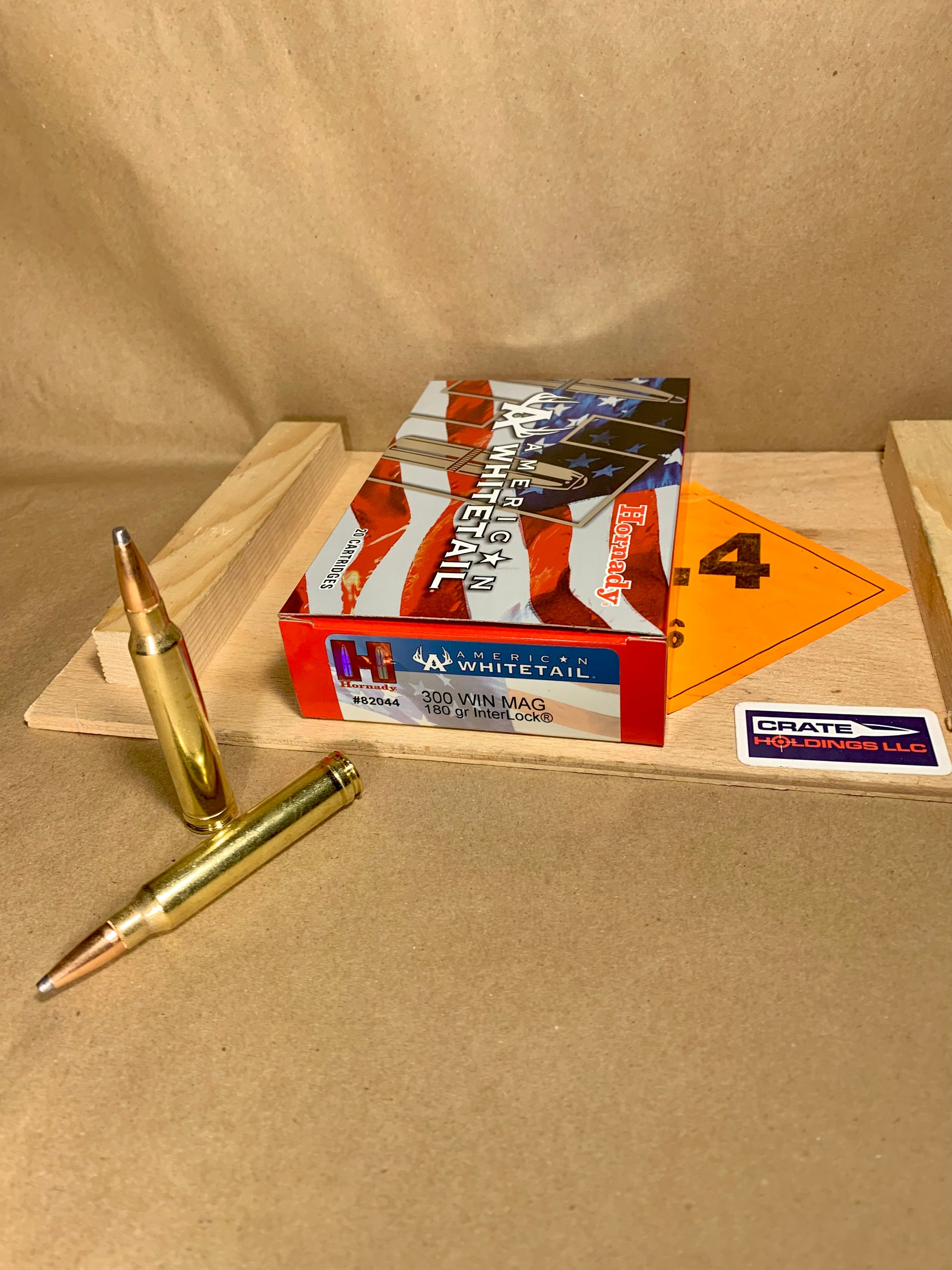 20 Count Box Hornady American Whitetail .300 Win. Mag Ammo 180gr InterLock SP - 82044