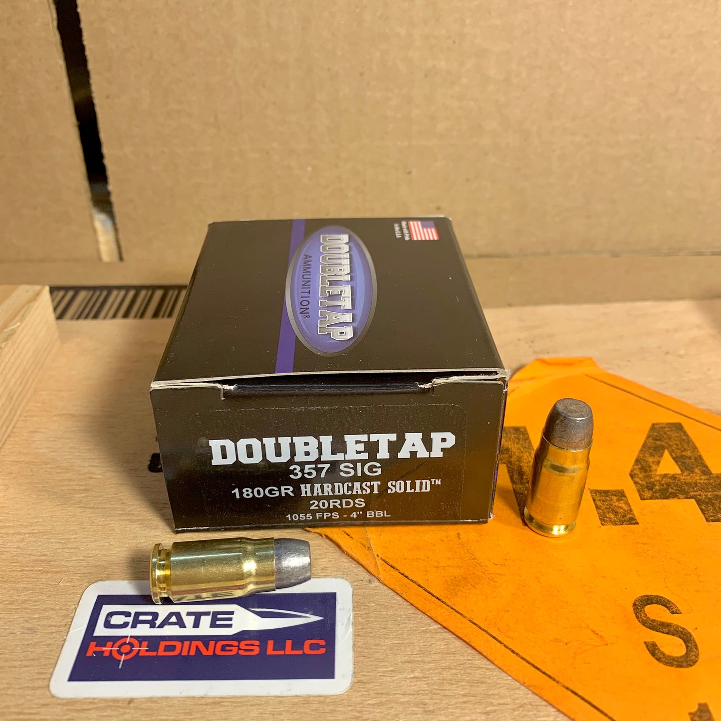 20 Round Box DoubleTap .357 Sig Ammo 180gr Hardcast Solid