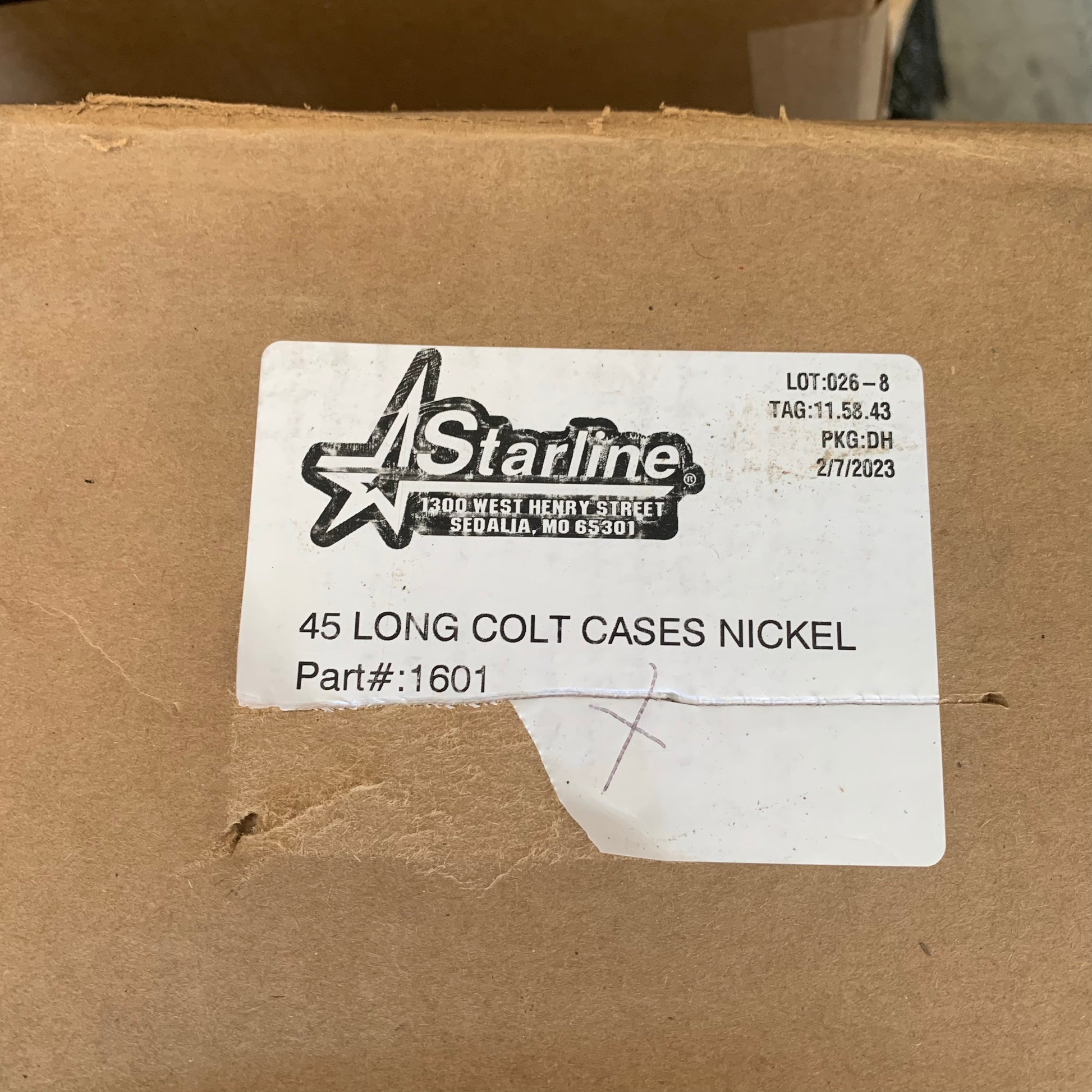 100 Pieces of NEW Starline .45 Long Colt NICKEL PLATED Brass Casings - –  Crate Holdings Ammo