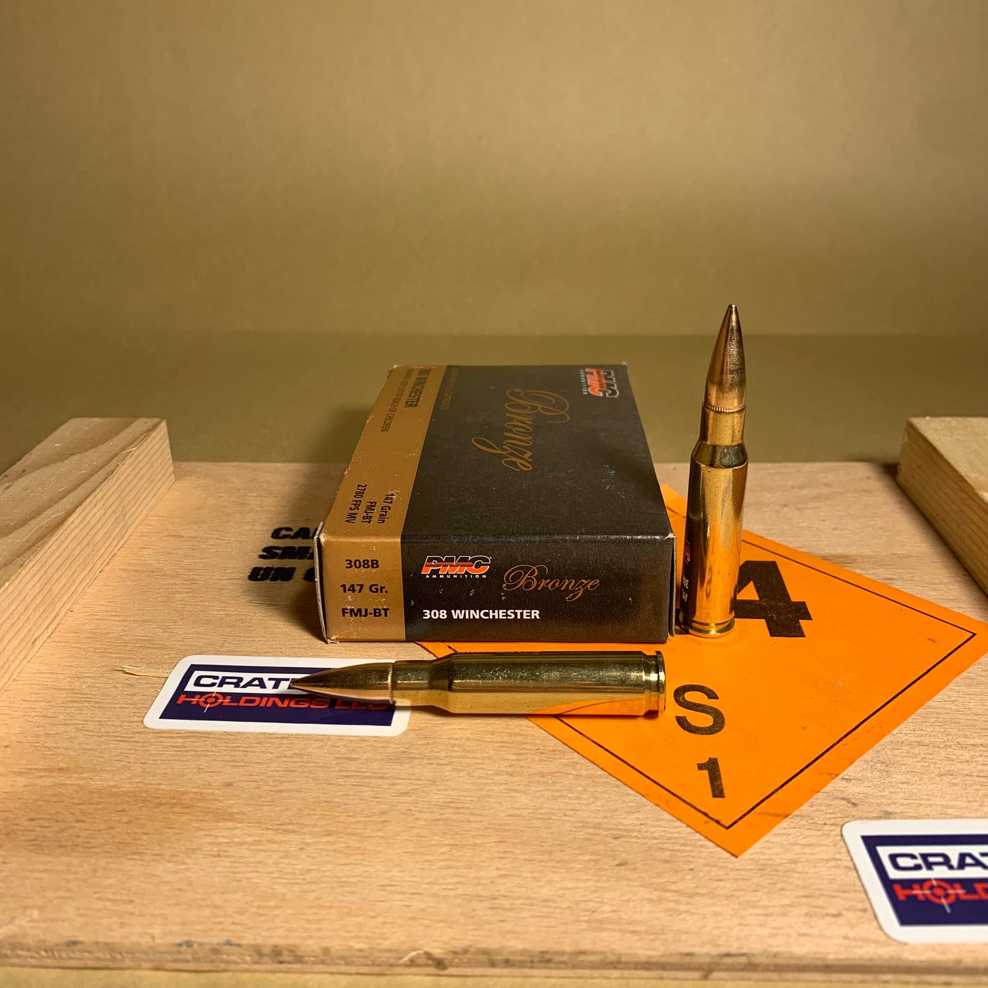 Free Shipping - 500 Round Case PMC Bronze .308 Win. Ammo 147gr FMJ - 308B