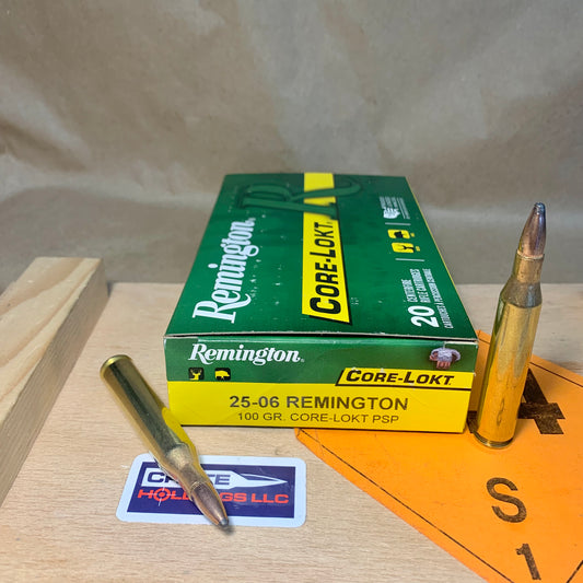 20 Count Box Remington Core-Lokt .25-06 Rem. Ammo 100gr PSP - 21507