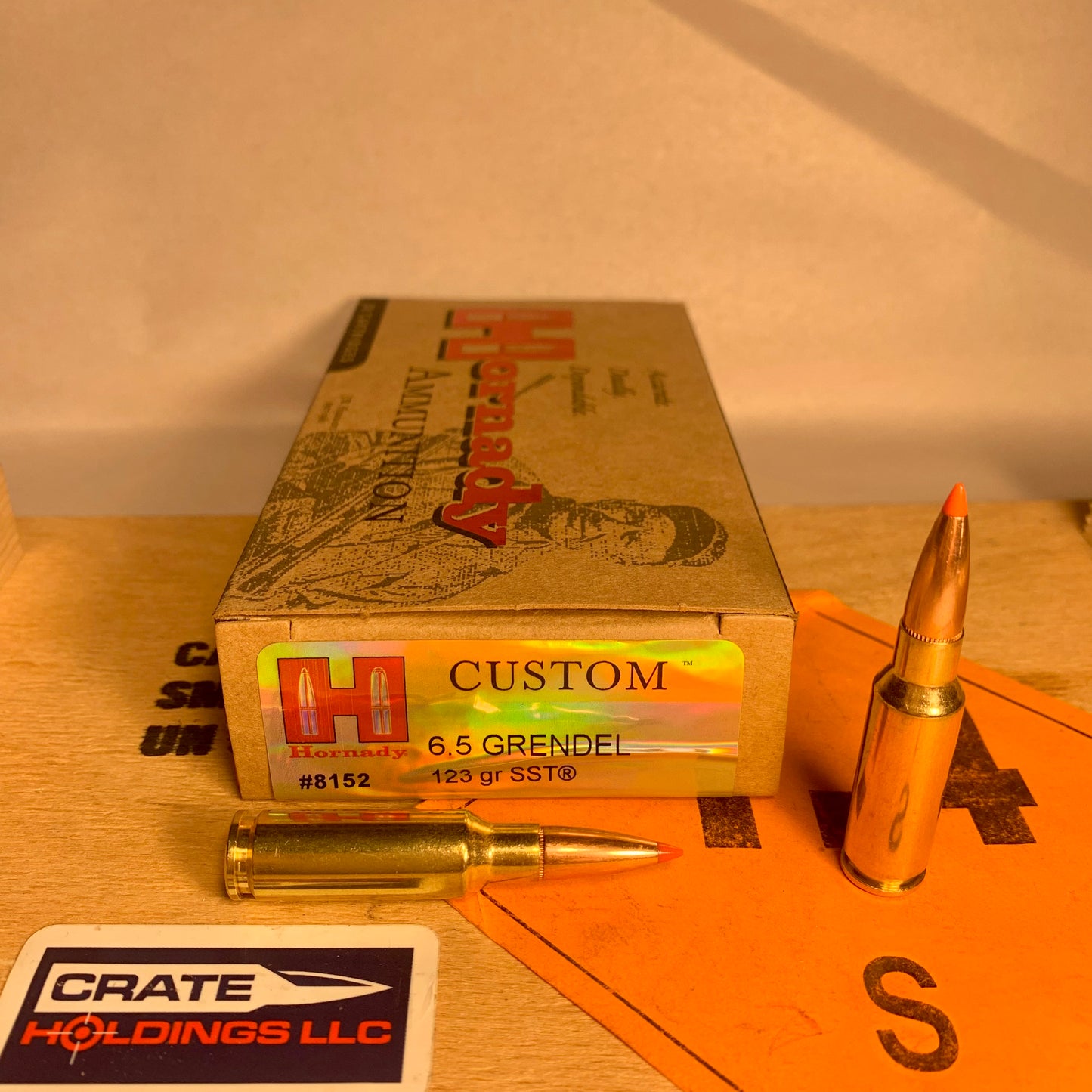 20 Round Box Hornady Custom 6.5 Grendel Ammo 123gr SST - 8152