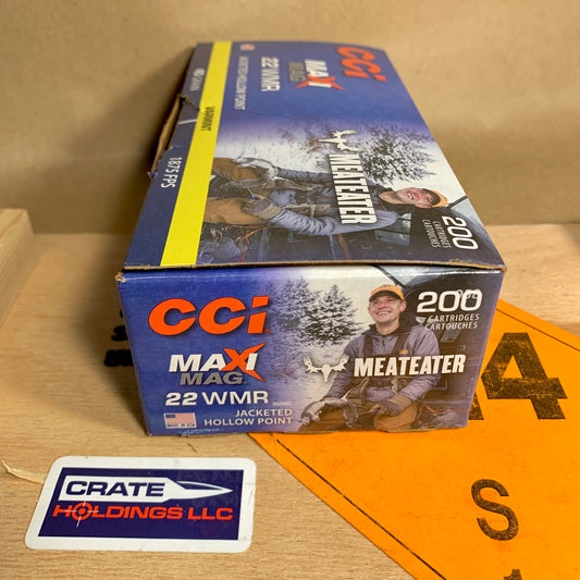 200 Count Box CCI MaxiMag MeatEater .22 Mag. / WMR Ammo 40gr JHP - 0958ME