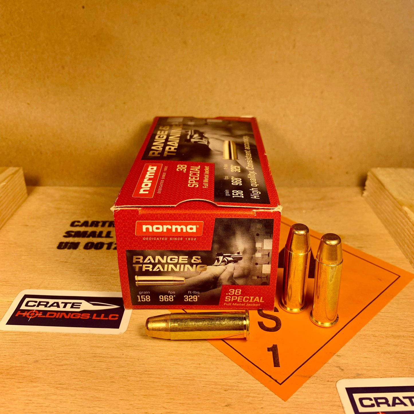 50 Round Box Norma .38 Special Ammo 158gr FMJFN