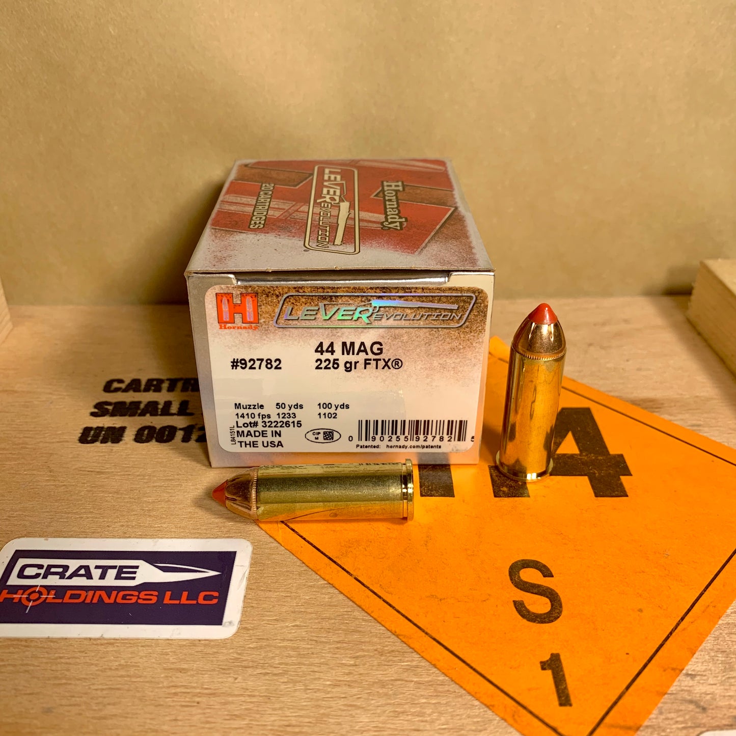 20 Round Box Hornady LeverEvolution .44 Magnum Ammo 225gr FTX - #92782