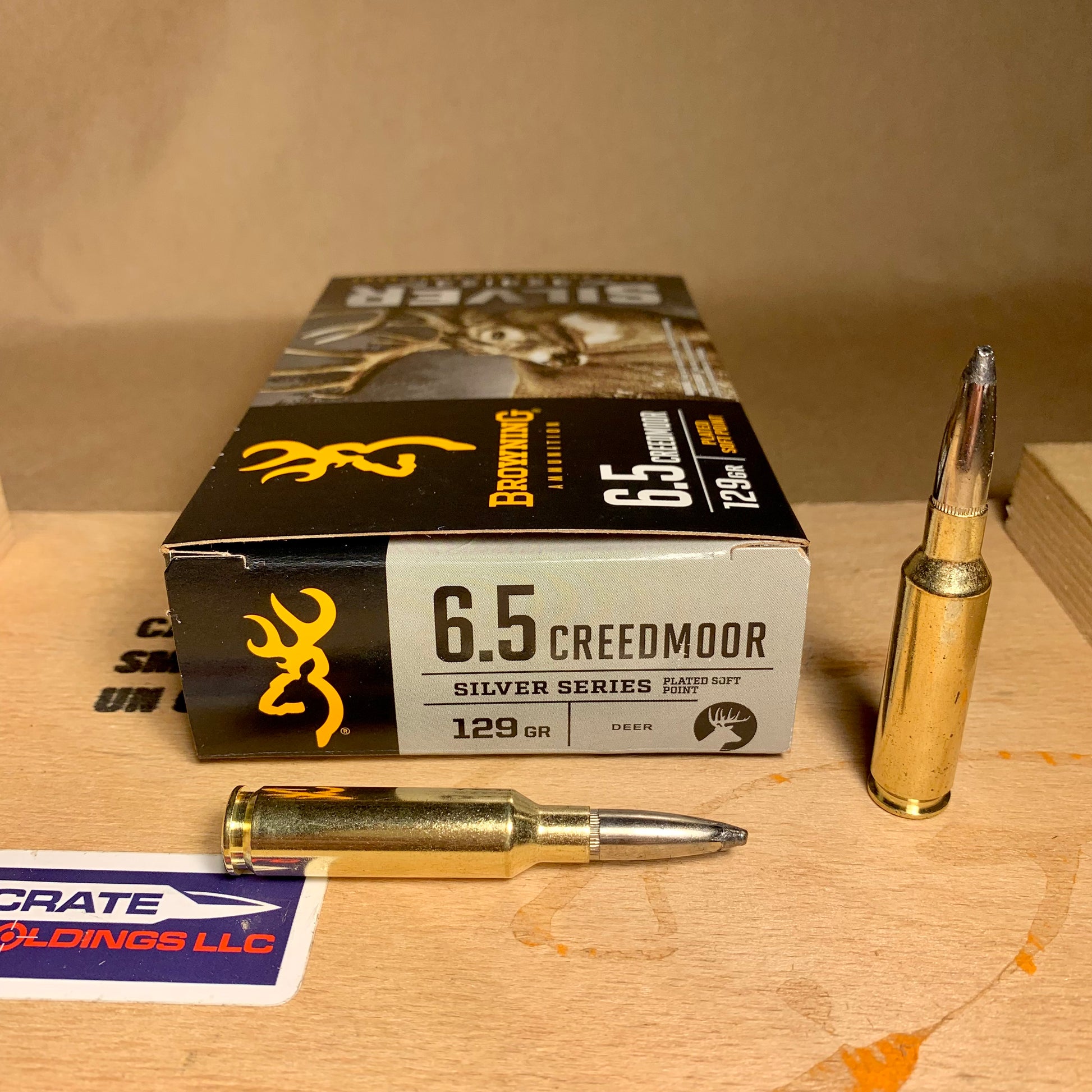 20 Round Box Browning Silver Series 6.5 Creedmoor Ammo 129gr Plated SP
