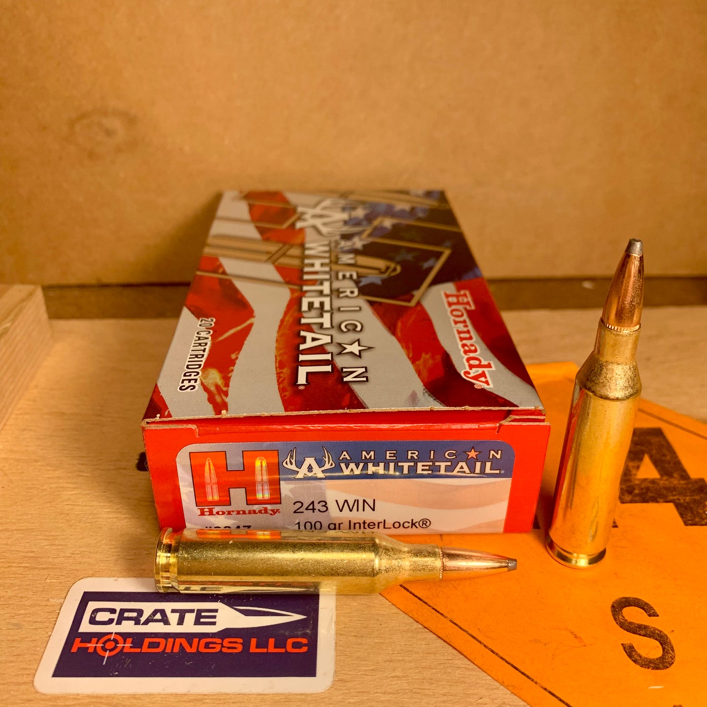 20 Count Box Hornady American Whitetail .243 Win. Ammo 100gr InterLock - 8047