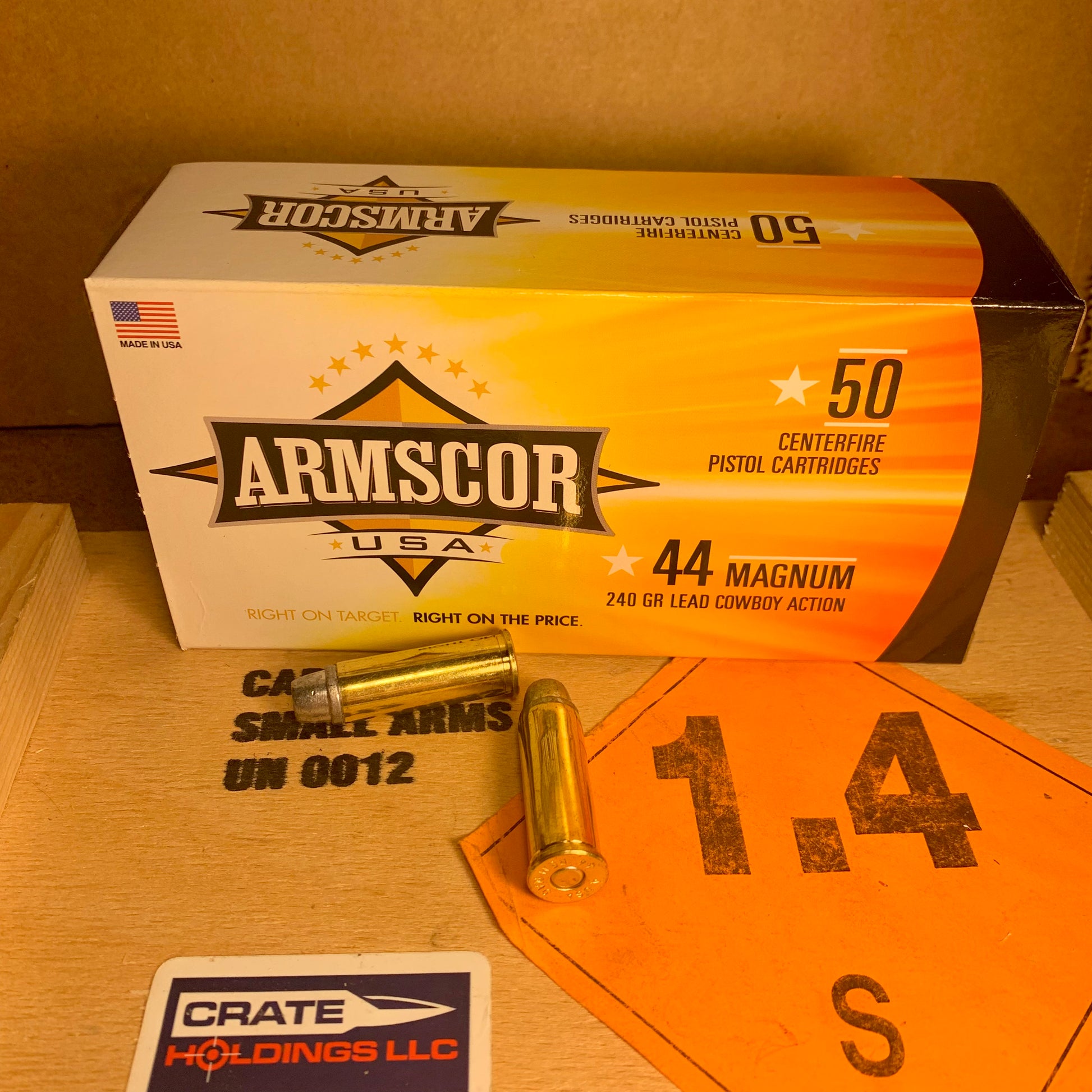 50 Round Box Armscor Cowboy Action .44 Magnum Ammo 240gr LFN