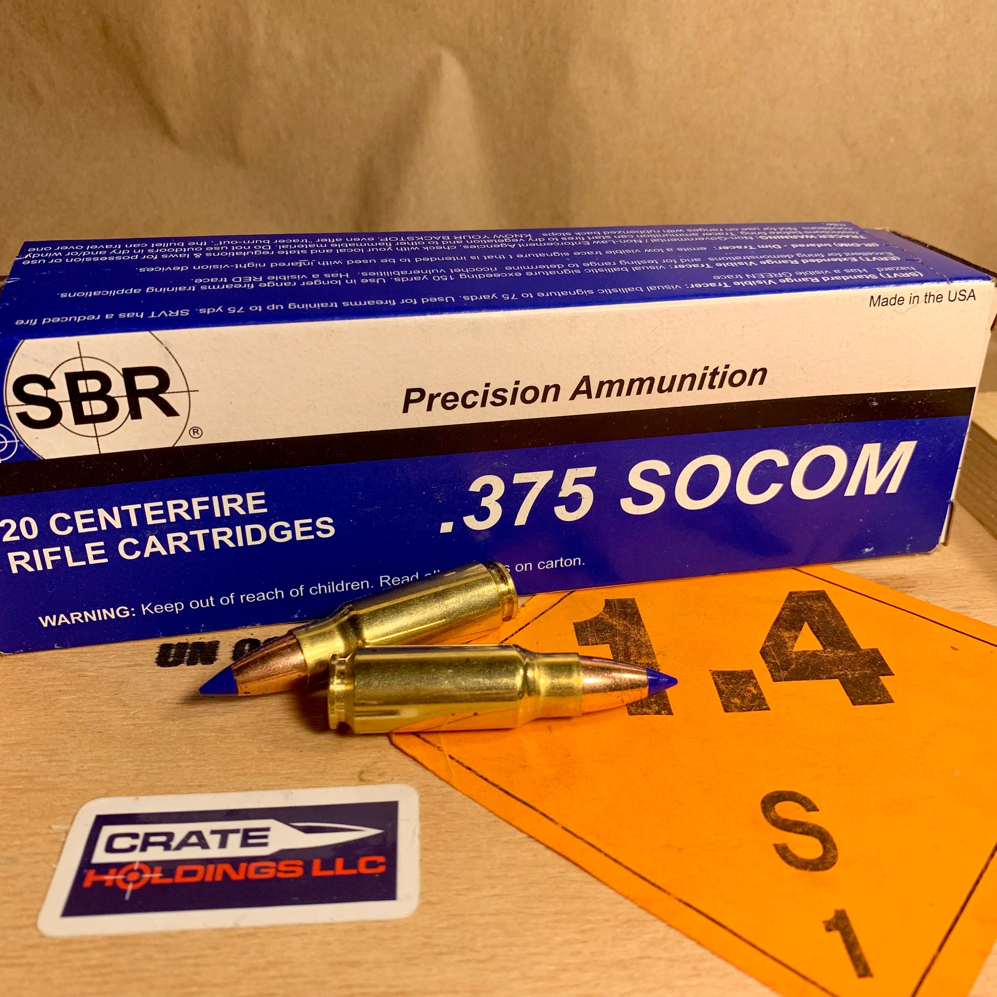 20 Round Box SBR .375 SOCOM Ammo 250gr Barnes TTSX - SL3752