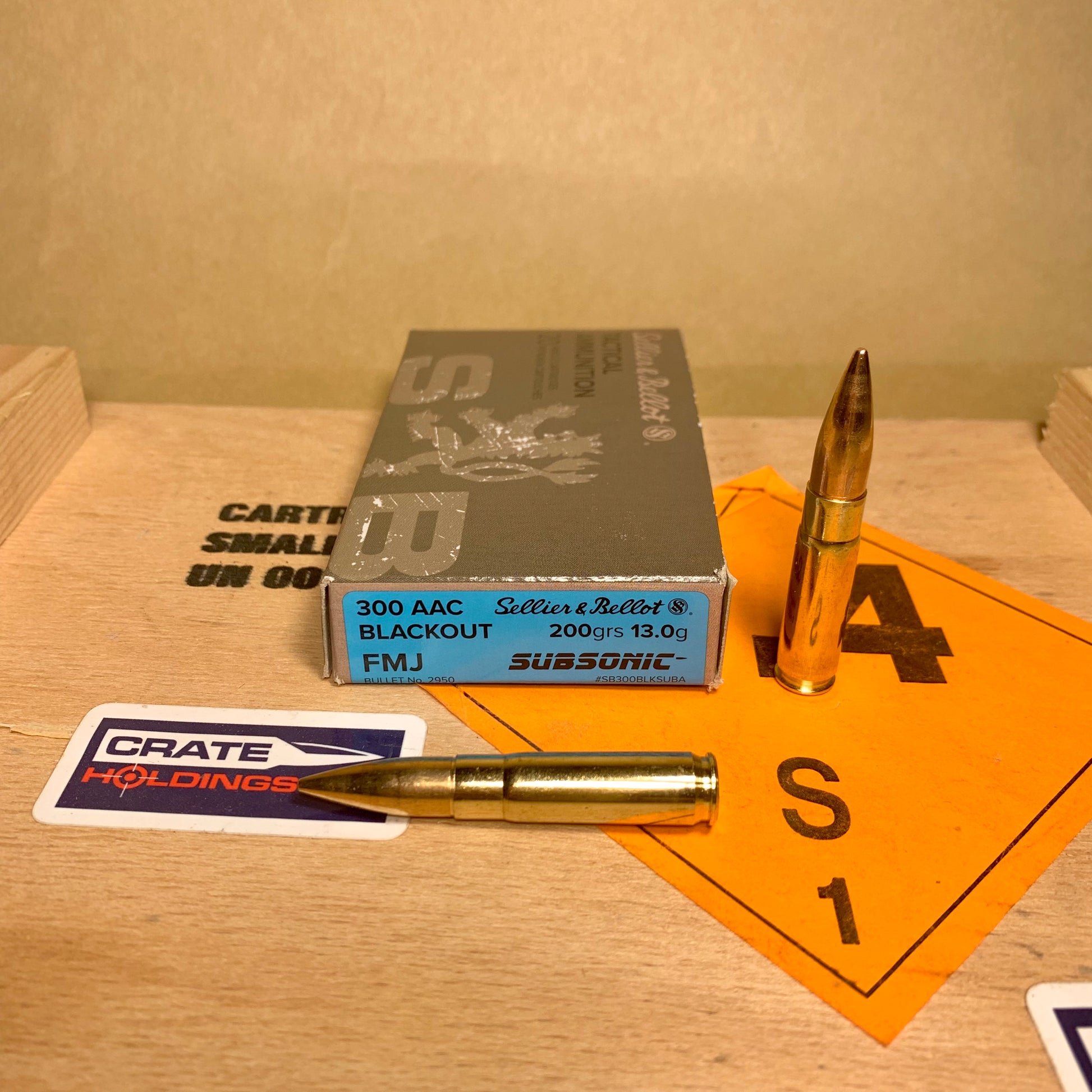 20 Round Box Sellier & Bellot .300 AAC Blackout Ammo Subsonic 200gr FMJ - SB300BLKSUBA